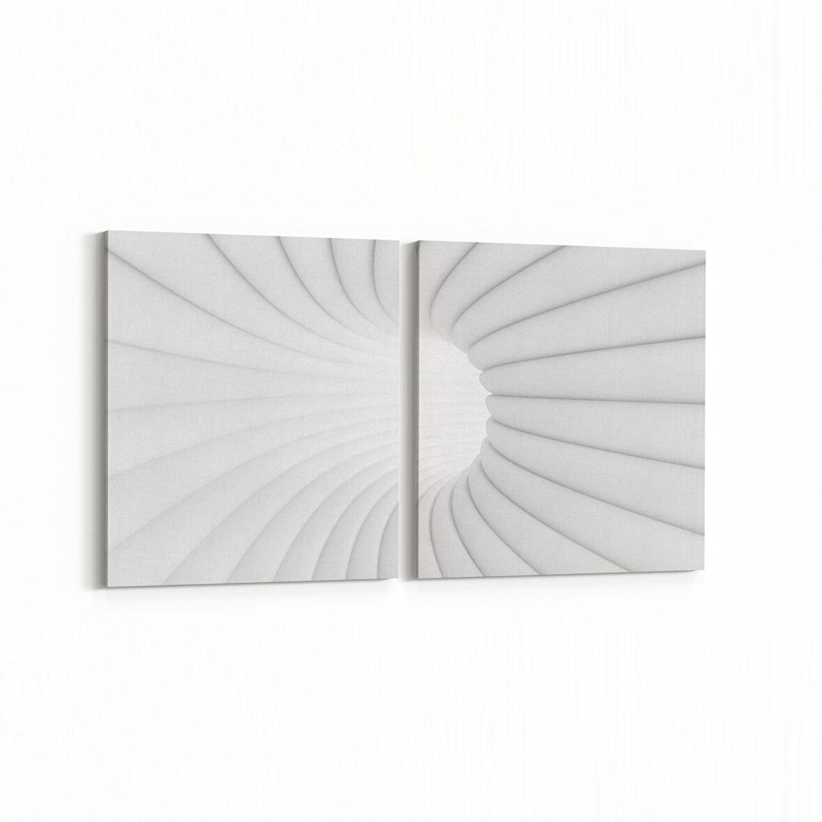 Olla 10269K2Y Abstract Girdap Görsel Kare 2'li Yatay Kanvas Tablo (Ölçü: 125X60)