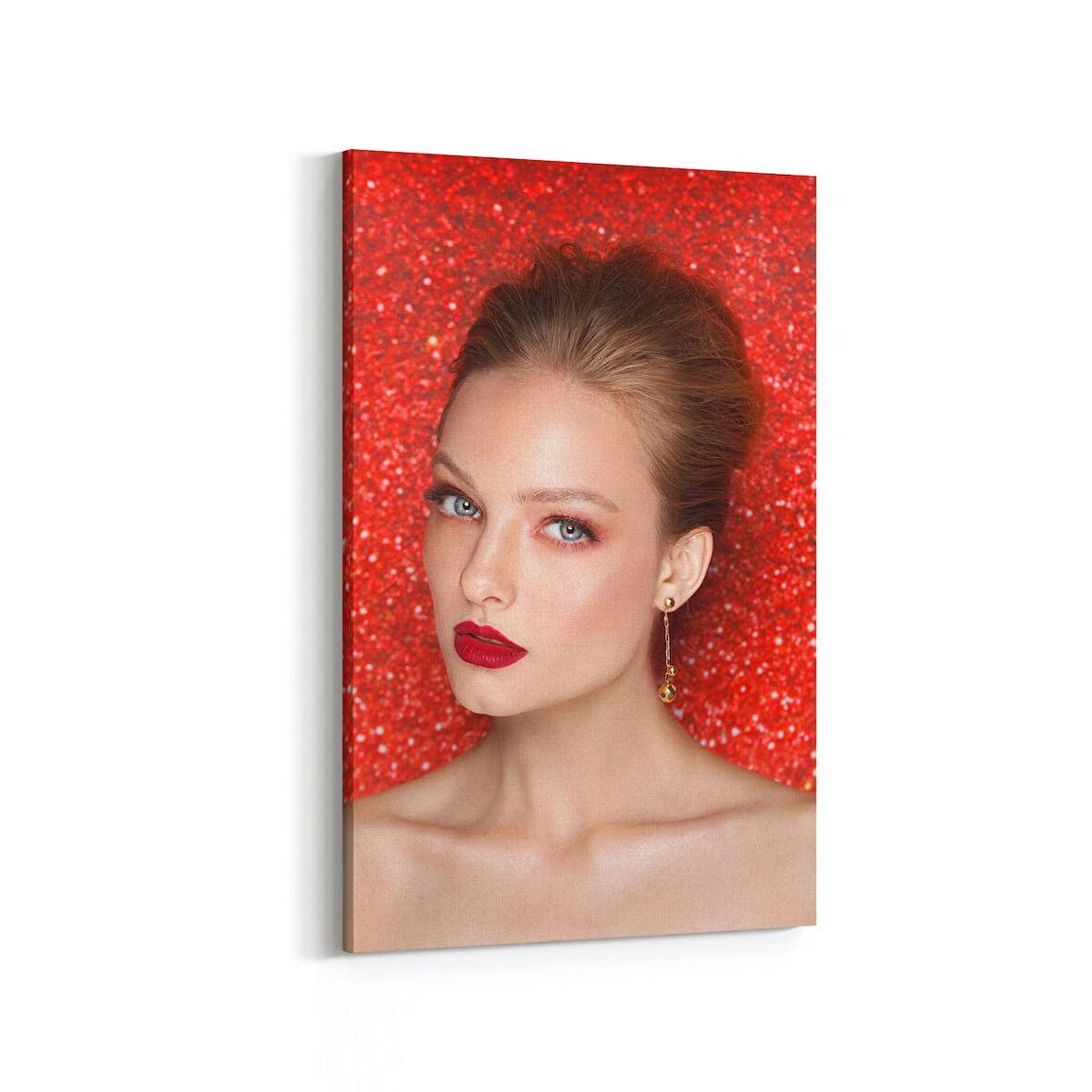 Olla 16878D Model / Manken Görseli Dikey Kanvas Tablo (Ölçü: 100X150)