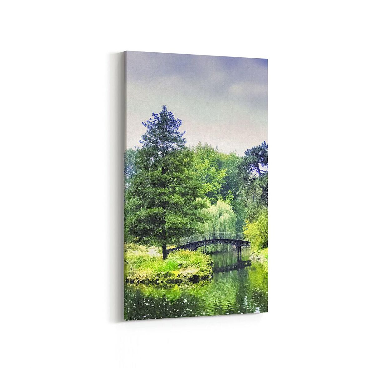Olla 13384DD Doğa / Manzara Görseli Dikey Dar Kanvas Tablo (Ölçü: 40X80)