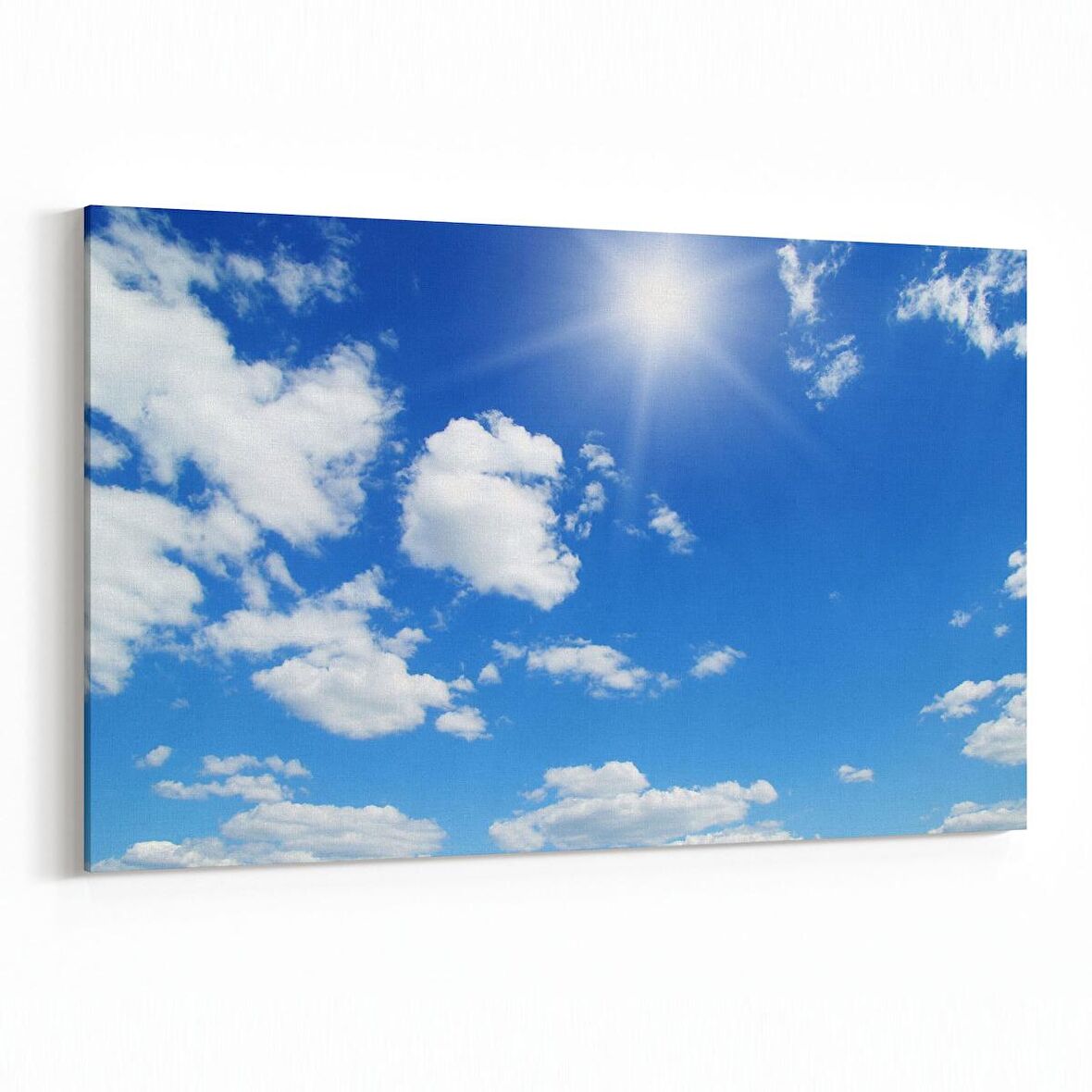 Olla 15538Y Gökyüzü Bulut Görseli  Yatay Kanvas Tablo (Ölçü: 120X80)