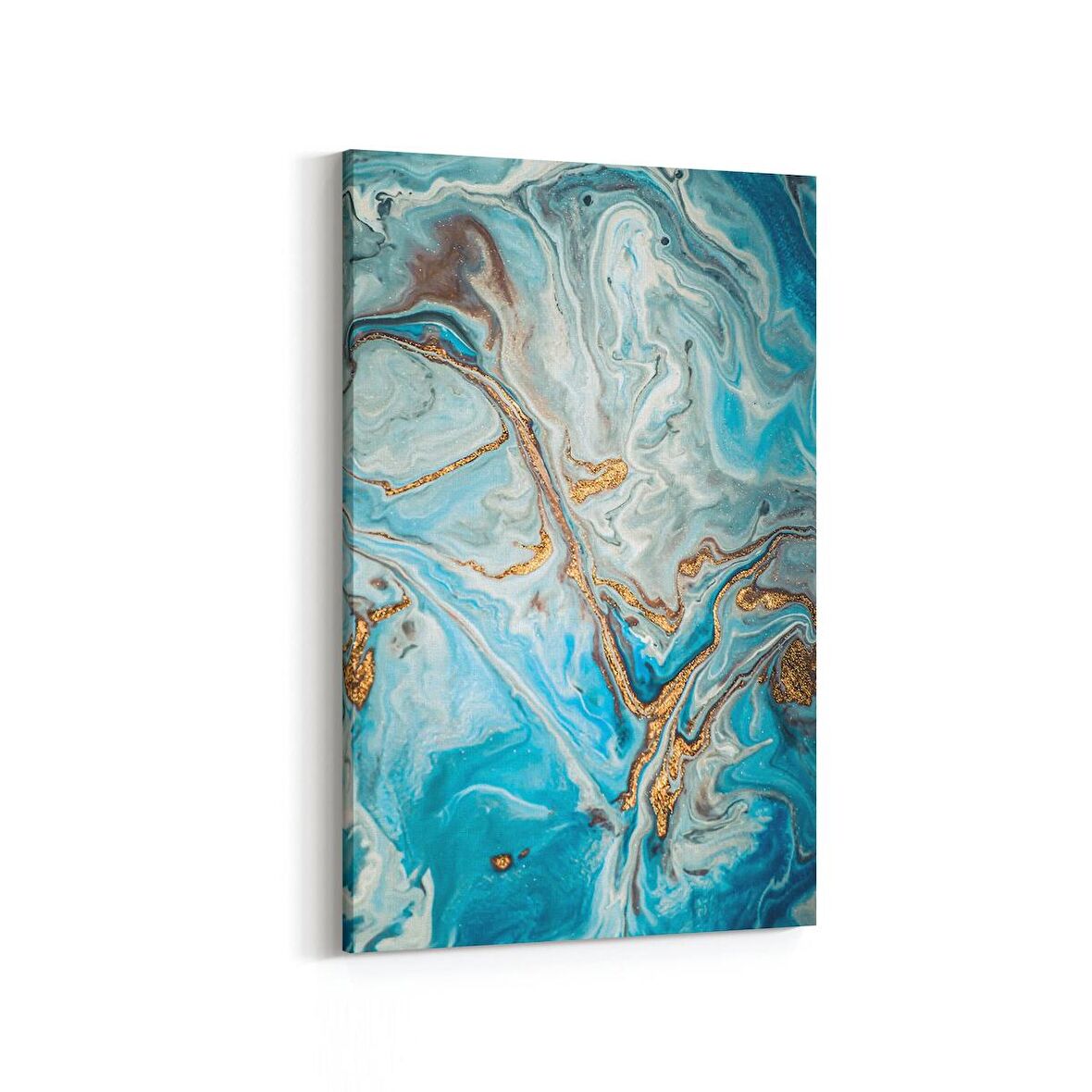 Olla 16735D Mermer Desen Görsel Dikey Kanvas Tablo (Ölçü: 60X90)