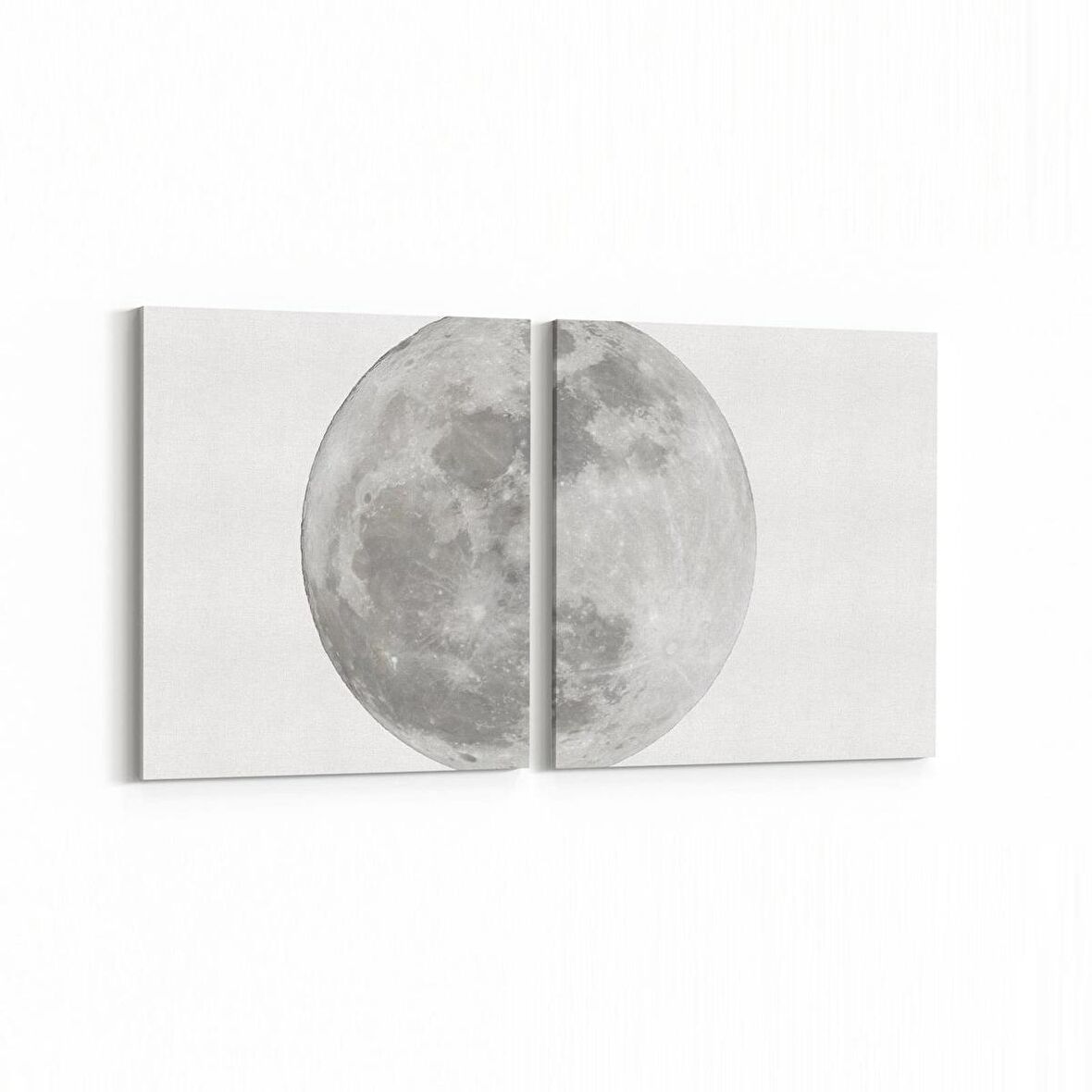 Olla 14793K2Y Gece Gökyüzü Görseli Kare 2'li Yatay Kanvas Tablo (Ölçü: 65X30)