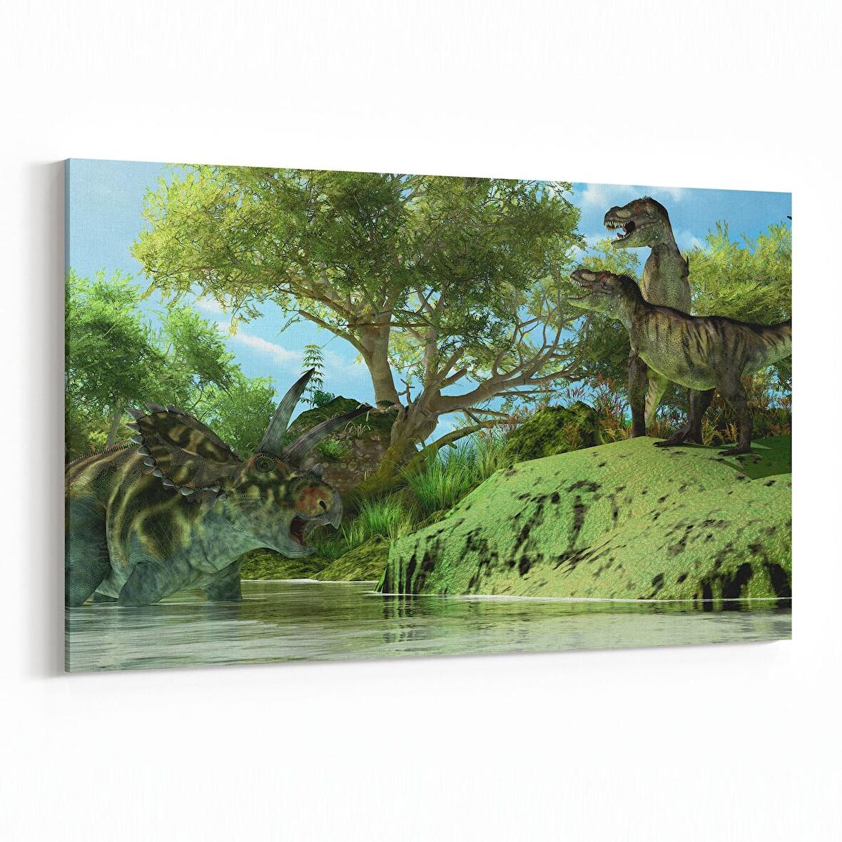 Olla 12480Y Hayvanlar Alemi Görseli Yatay Kanvas Tablo (Ölçü: 150X100)