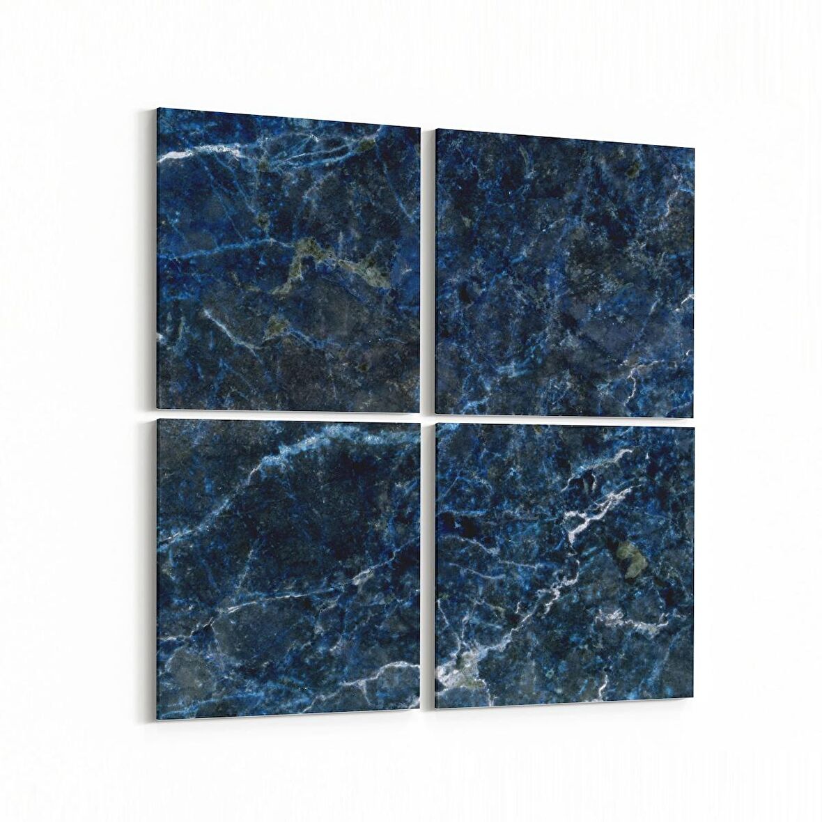 Olla 16722K4 Mermer Desen Görsel Kare 4'lü Kanvas Tablo (Ölçü: 125X125)