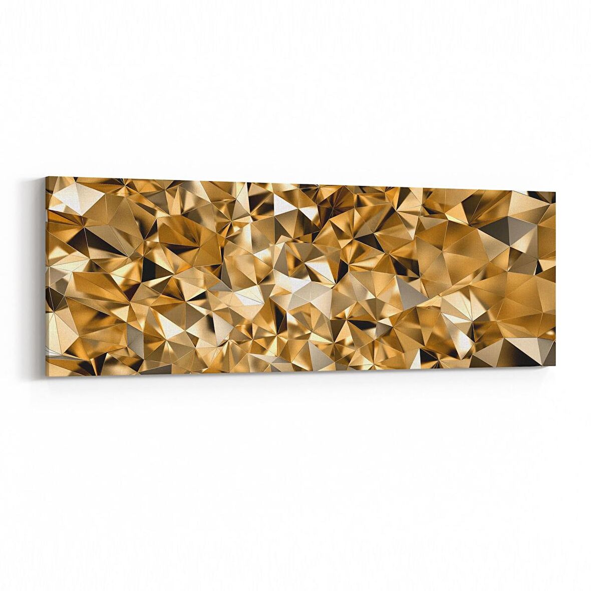 Olla 10103YI Abstract Görsel Yatay İnce Kanvas Tablo (Ölçü: 90X30)