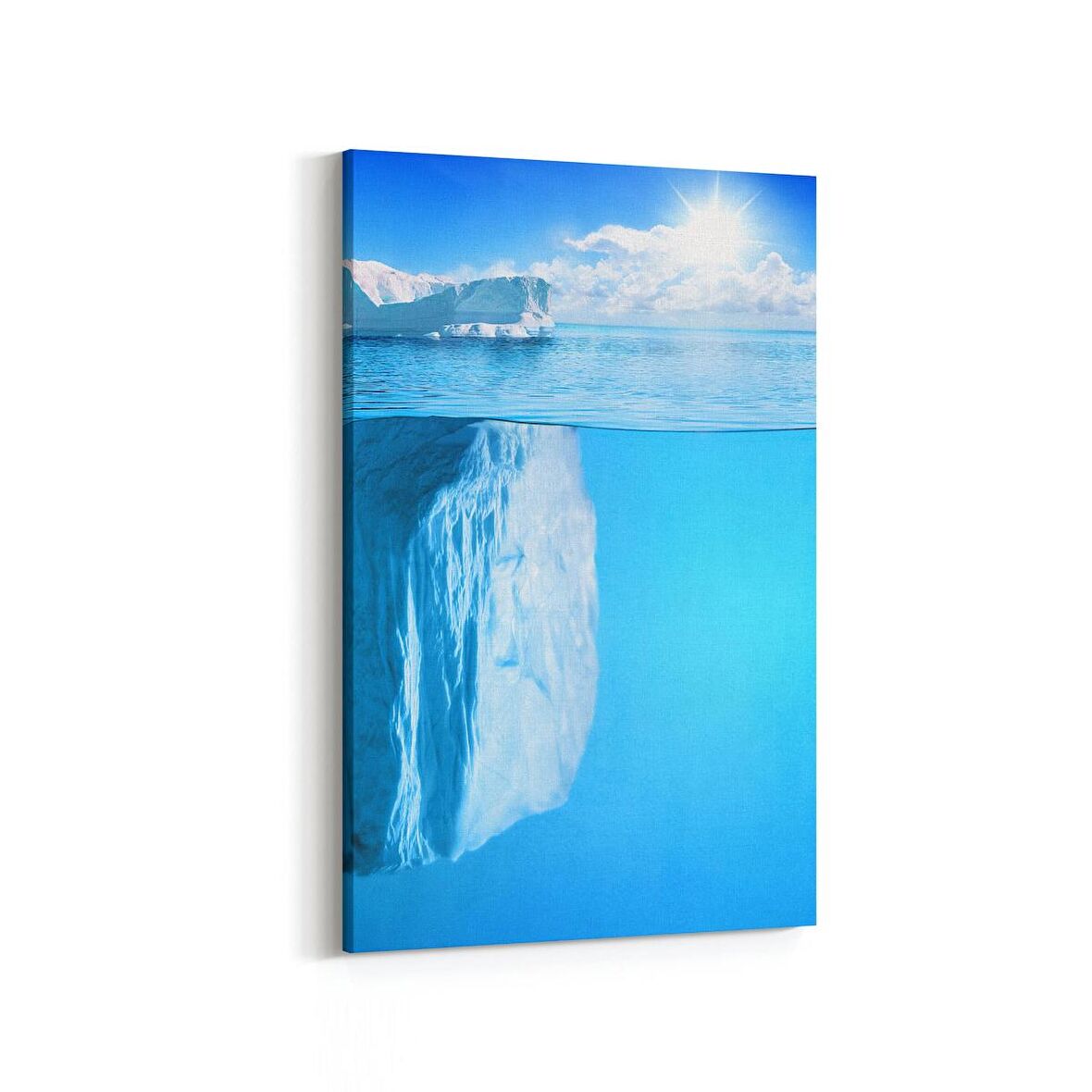 Olla 12885D Deniz / Okyanus Görseli Dikey Kanvas Tablo (Ölçü: 100X150)