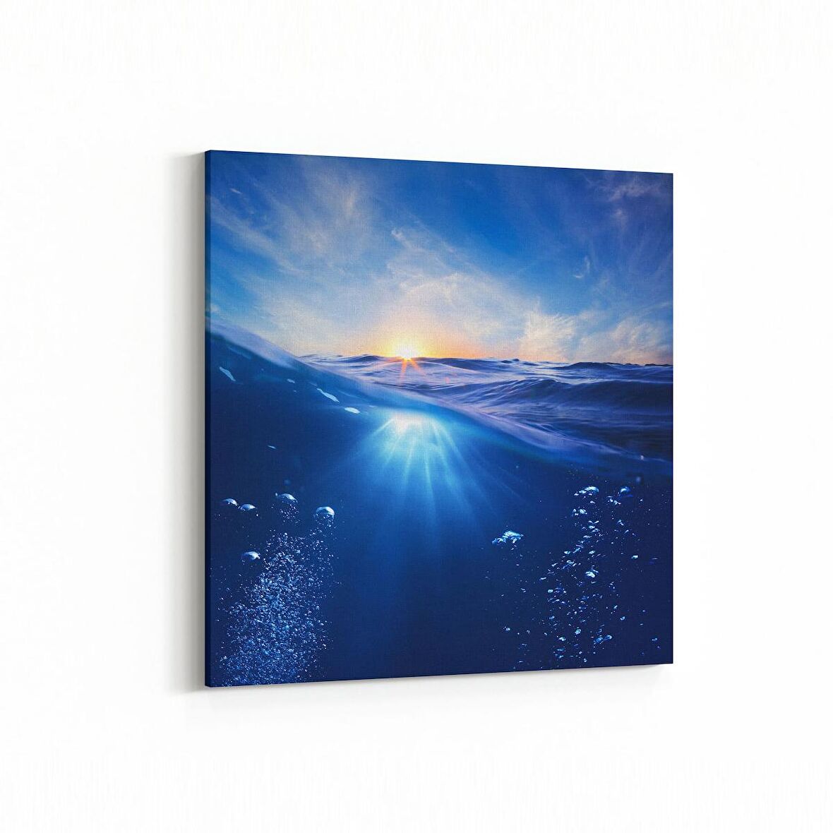Olla 12867K Deniz / Okyanus Görseli Kare Kanvas Tablo (Ölçü: 30X30)