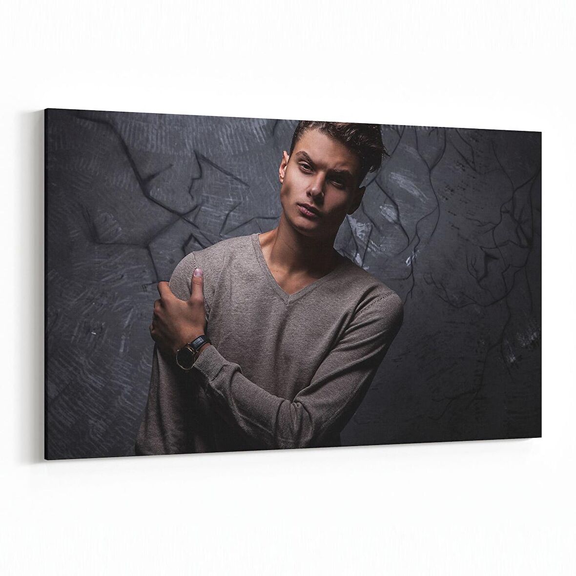 Olla 16770Y Model / Manken Görseli Yatay Kanvas Tablo (Ölçü: 150X100)