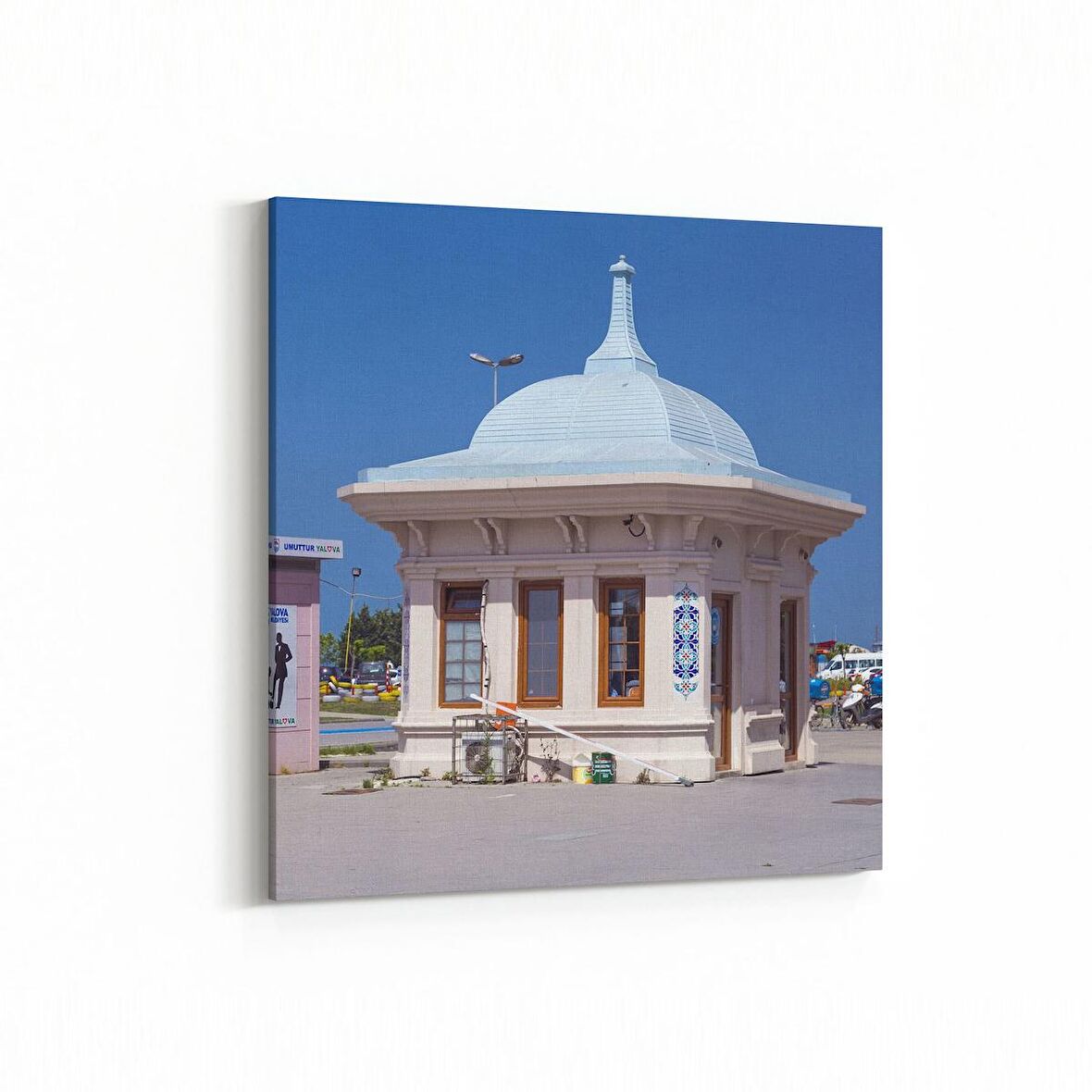 Olla 18597K Yapı Görseli Kare Kanvas Tablo (Ölçü: 25X25)