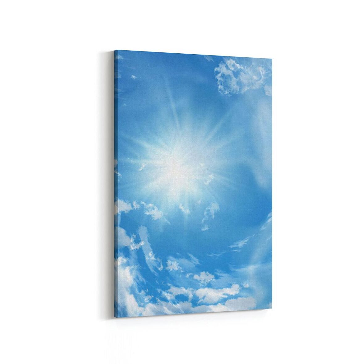 Olla 15504D Gökyüzü Bulut Görseli  Dikey Kanvas Tablo (Ölçü: 80X120)