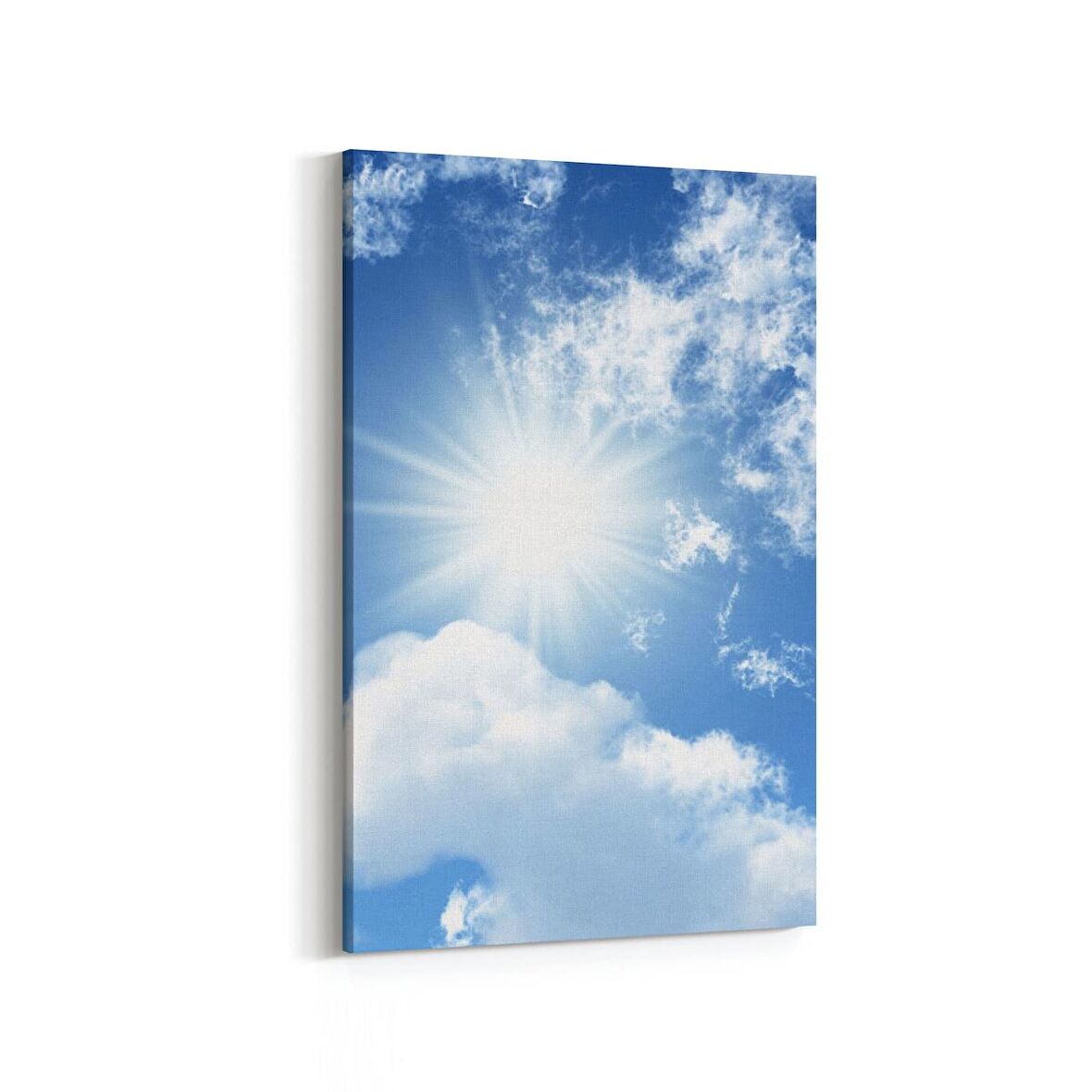 Olla 15434D Gökyüzü Bulut Görseli  Dikey Kanvas Tablo (Ölçü: 70X105)