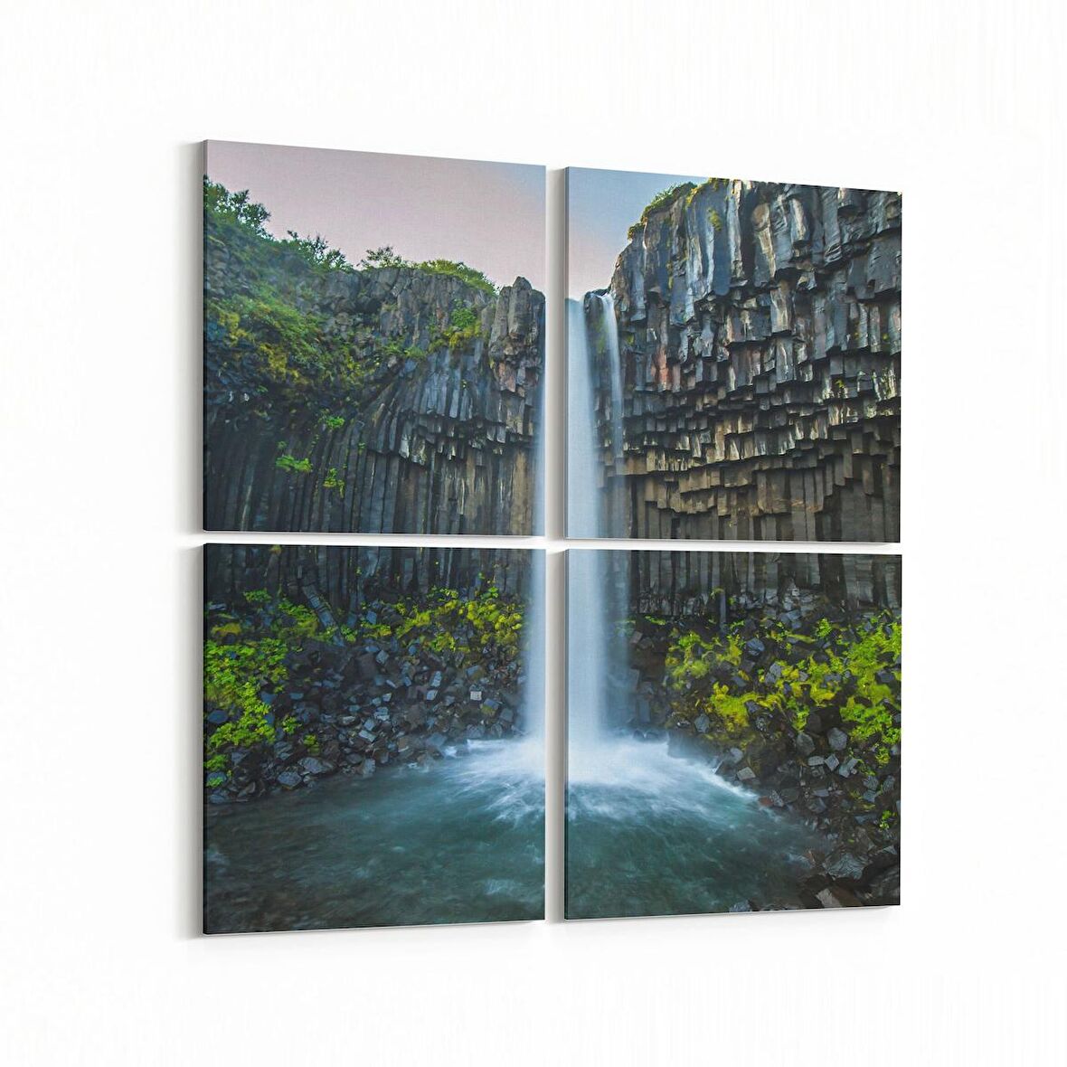 Olla 13507K4 Doğa / Manzara Görseli Kare 4'lü Kanvas Tablo (Ölçü: 125X125)