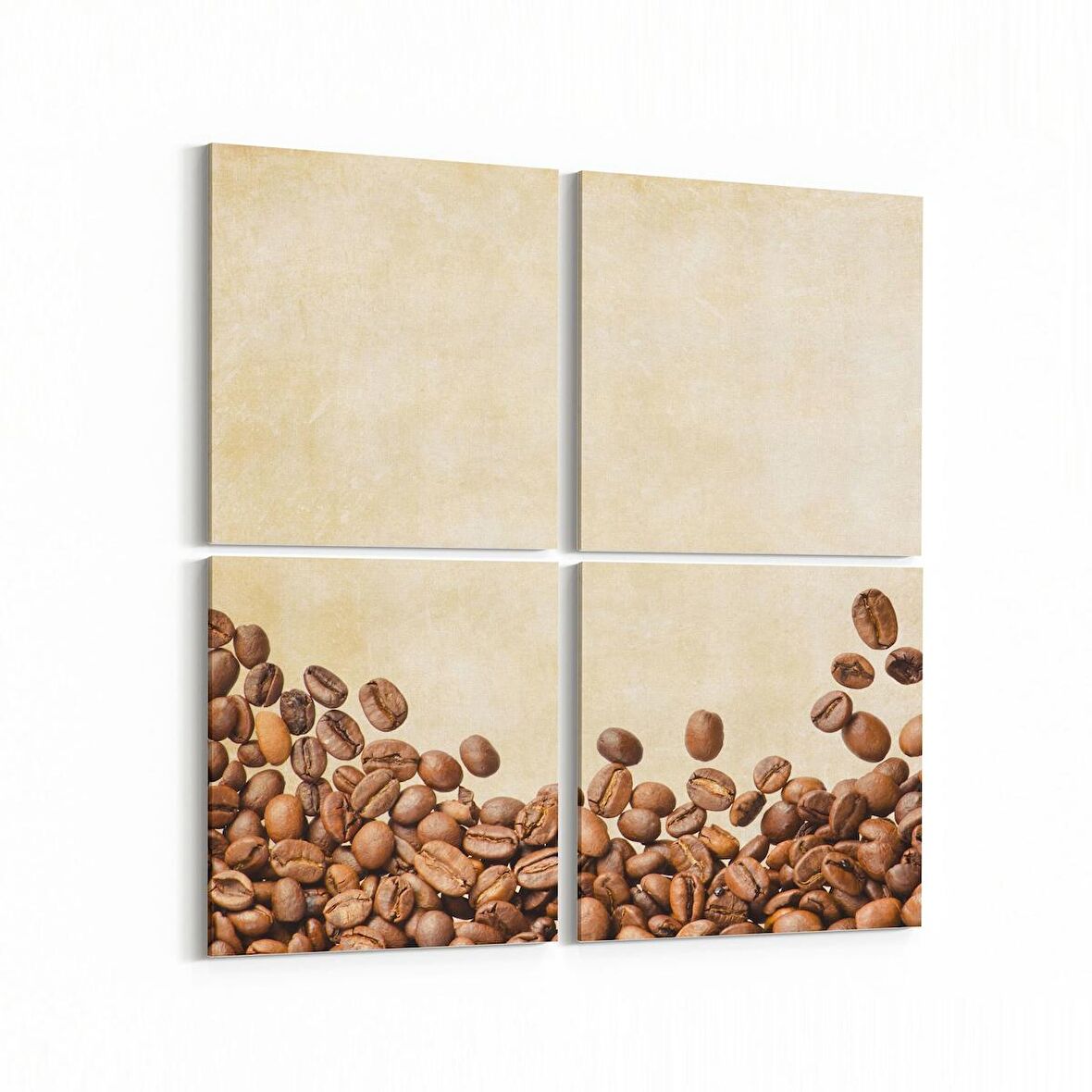 Olla 15085K4 Gıda Görseli Kare 4'lü Kanvas Tablo (Ölçü: 145X145)