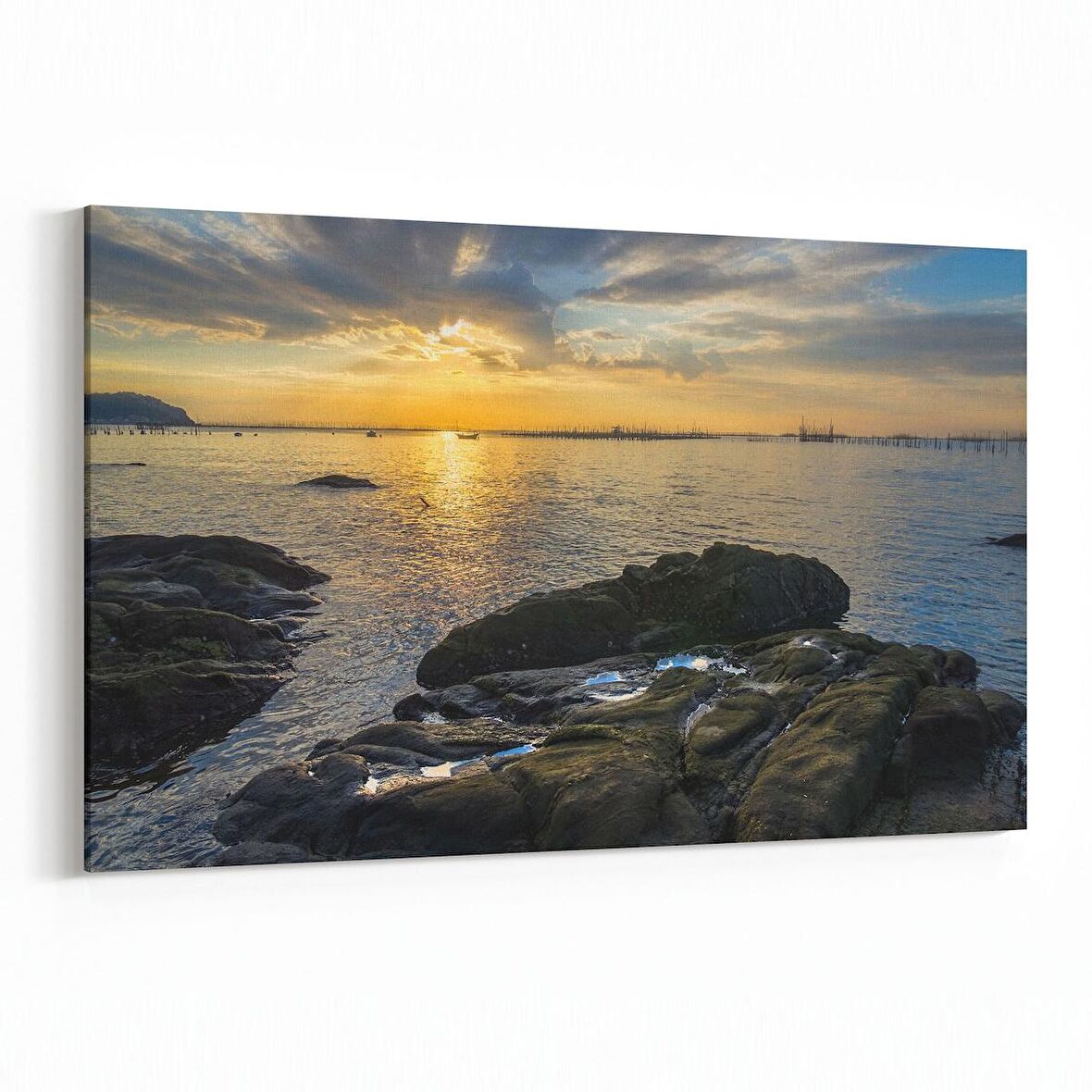 Olla 16050Y Günbatımı Görseli Yatay Kanvas Tablo (Ölçü: 90X60)