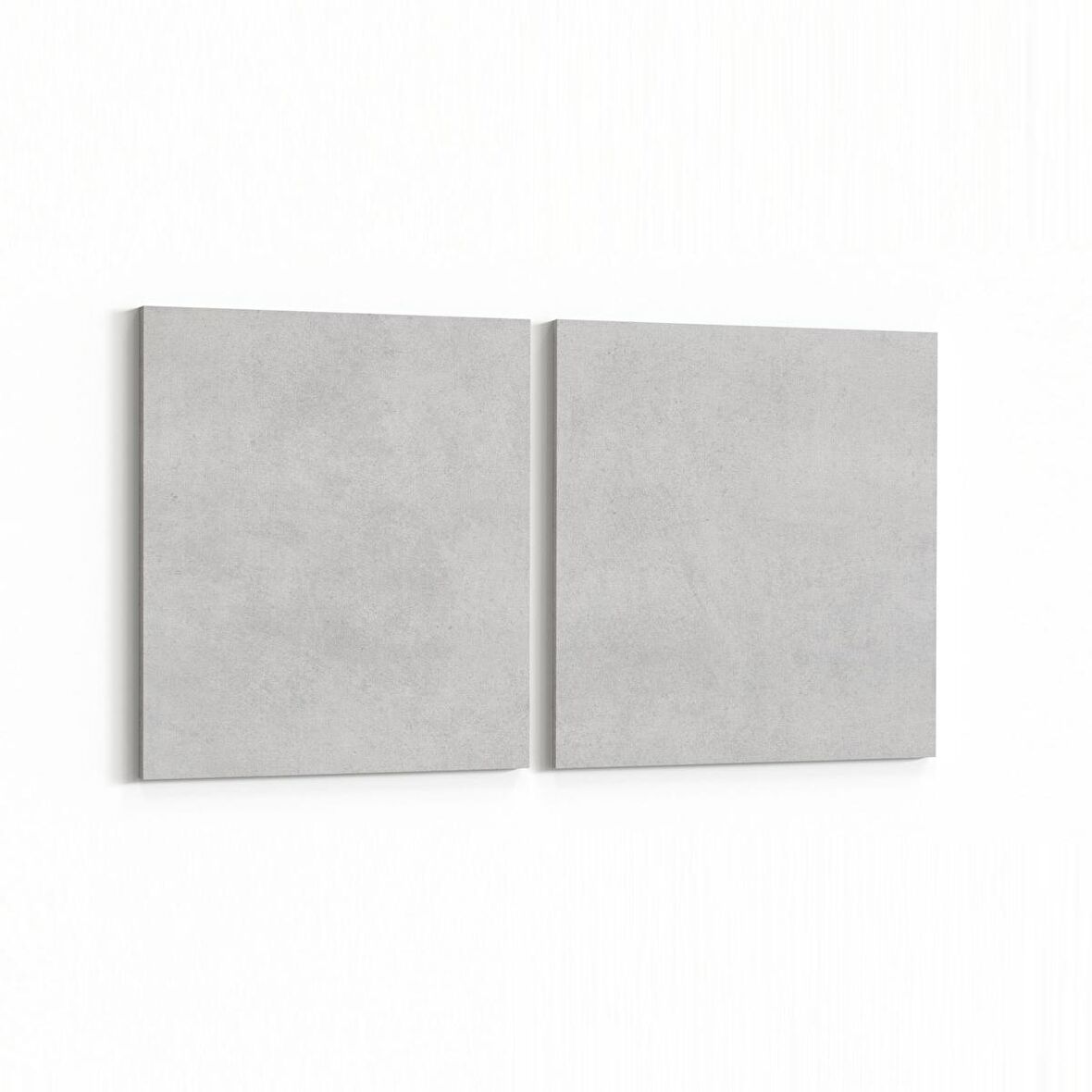 Olla 12422K2Y Beton Görseli Kare 2'li Yatay Kanvas Tablo (Ölçü: 145X70)