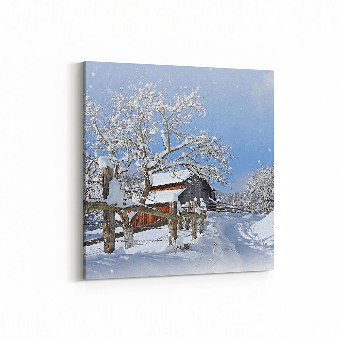 Olla 18380K Yapı Görseli Kare Kanvas Tablo (Ölçü: 60X60)