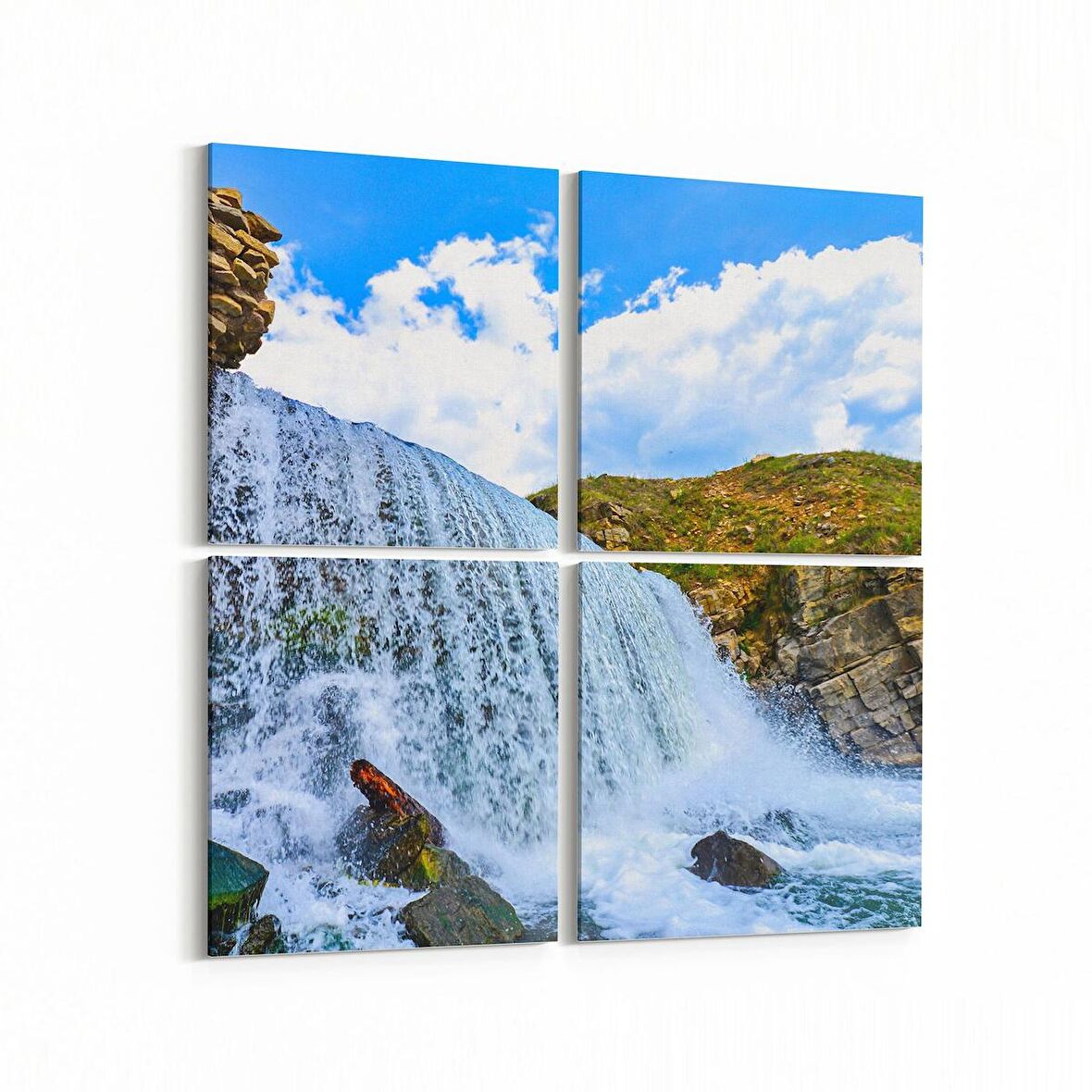 Olla 14387K4 Doğa / Manzara Görseli Kare 4'lü Kanvas Tablo (Ölçü: 65X65)