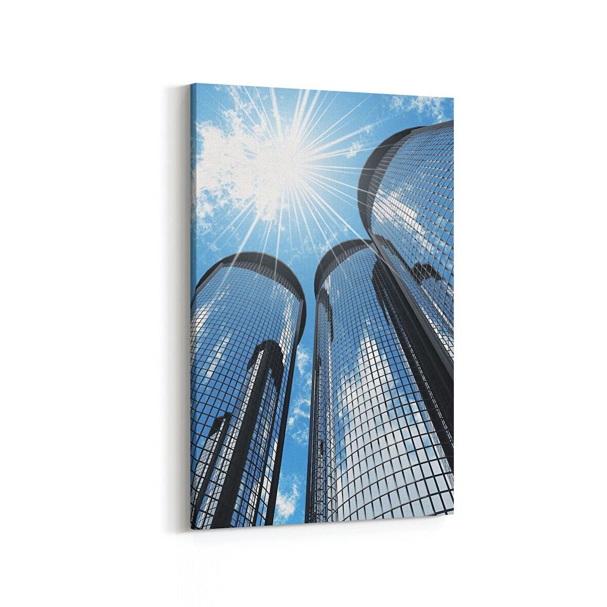 Olla 19004D Yapı Görseli Dikey Kanvas Tablo (Ölçü: 100X150)