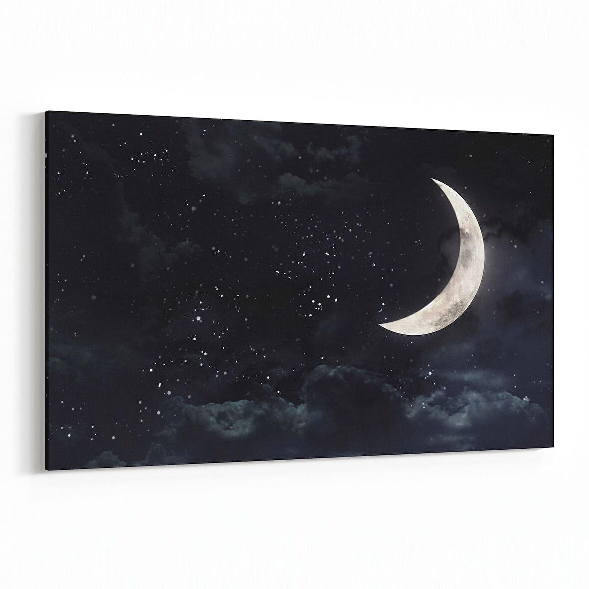 Olla 14883Y Gece Gökyüzü Görseli Yatay Kanvas Tablo (Ölçü: 30X20)