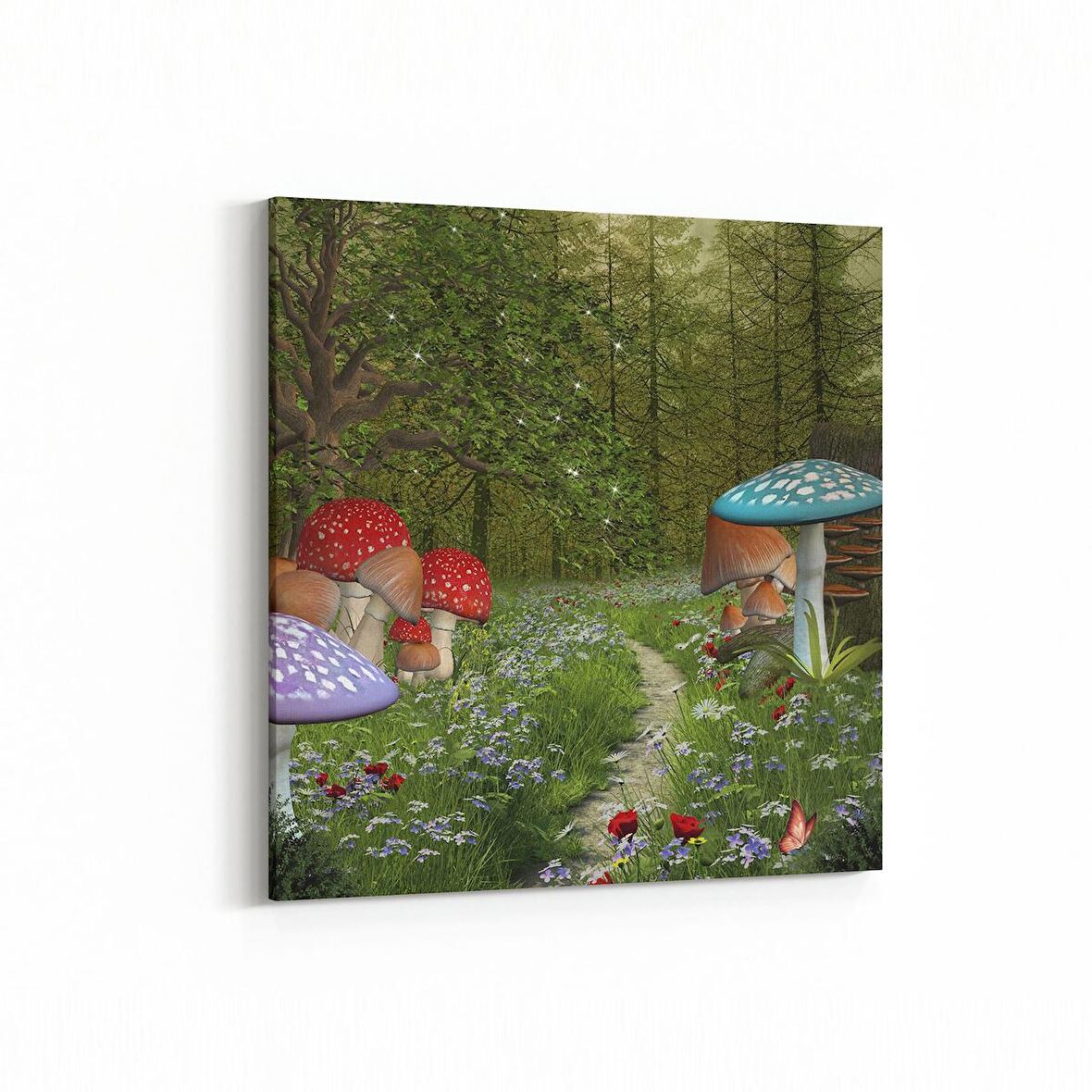 Olla 13881K Doğa / Manzara Görseli Kare Kanvas Tablo (Ölçü: 30X30)