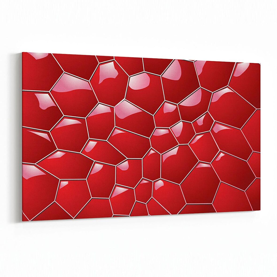 Olla 10042Y Abstract 3 Boyut Görsel Yatay Kanvas Tablo (Ölçü: 120X80)