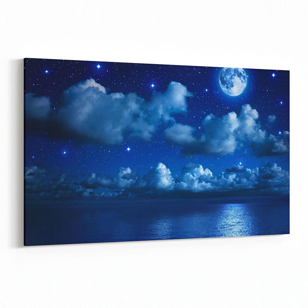 Olla 14696Y Gece Gökyüzü Görseli Yatay Kanvas Tablo (Ölçü: 45X30)
