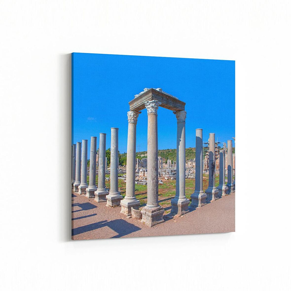 Olla 18487K Yapı Görseli Kare Kanvas Tablo (Ölçü: 60X60)