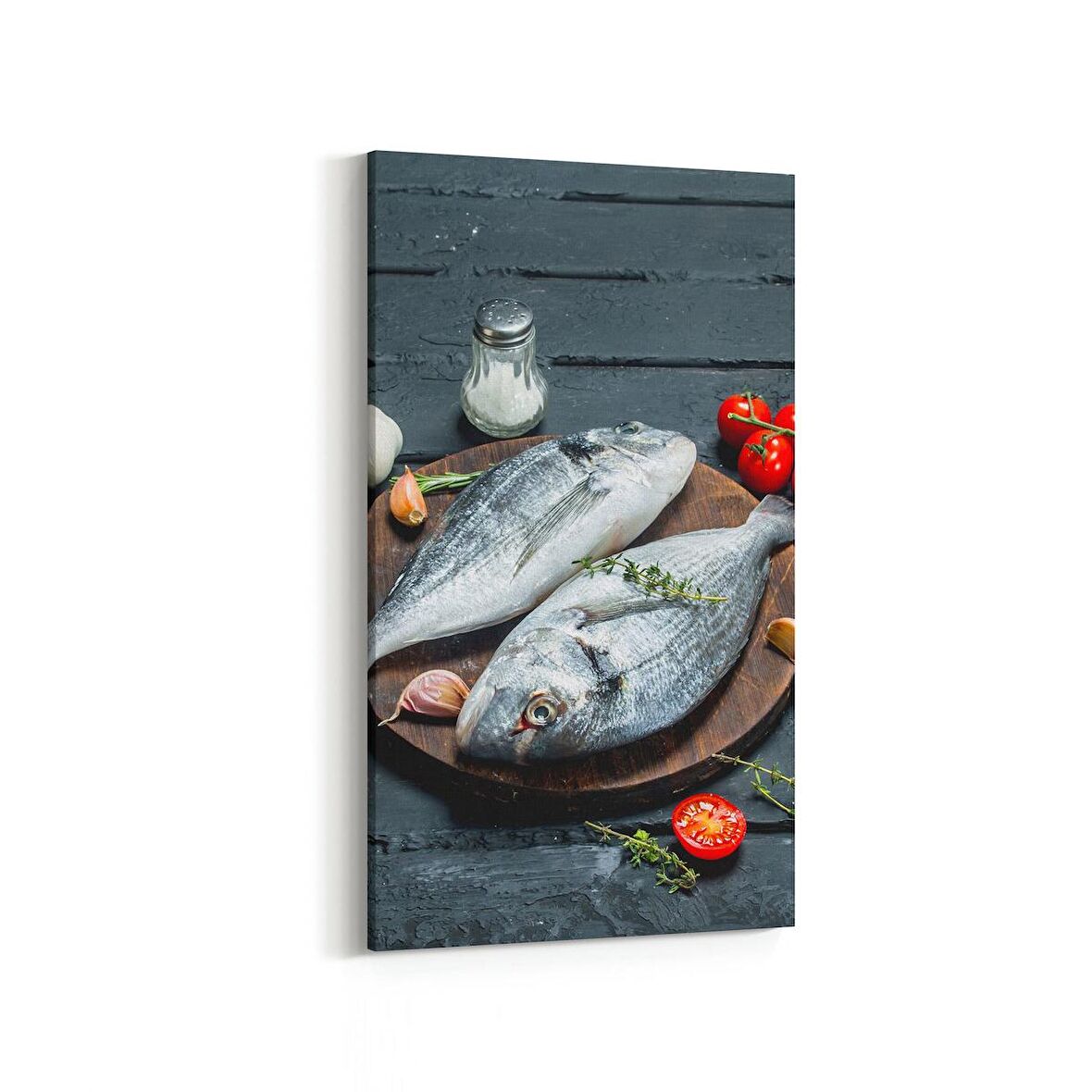 Olla 15051DD Gıda Görseli Dikey Dar Kanvas Tablo (Ölçü: 40X80)