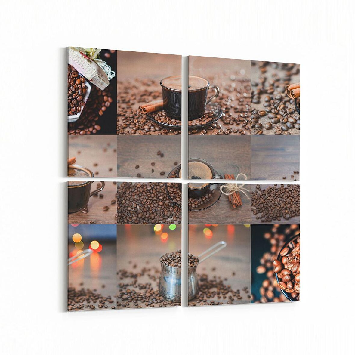 Olla 15260K4 Gıda Görseli Kare 4'lü Kanvas Tablo (Ölçü: 65X65)