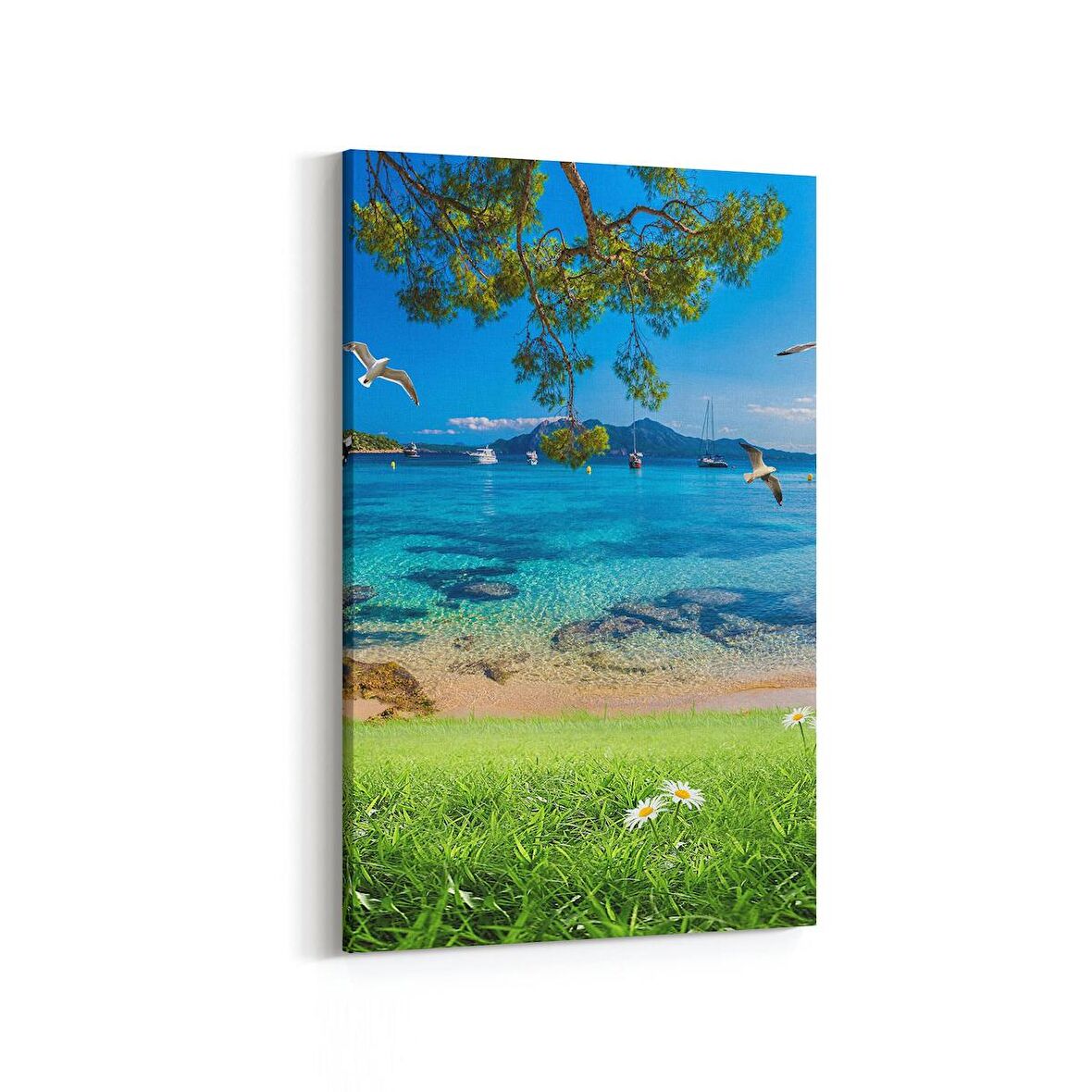 Olla 13383D Doğa / Manzara Görseli Dikey Kanvas Tablo (Ölçü: 60X90)