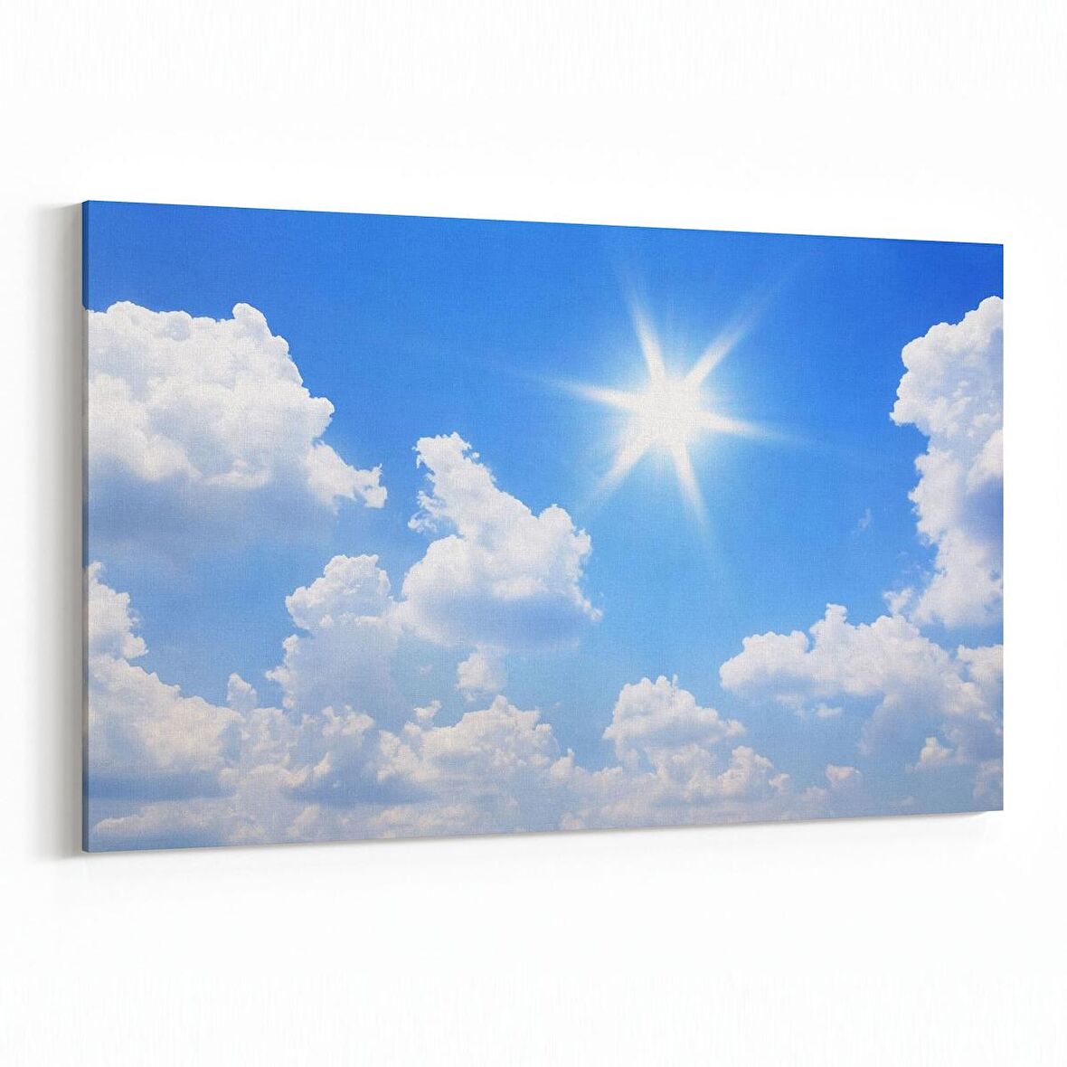 Olla 15611Y Gökyüzü Bulut Görseli  Yatay Kanvas Tablo (Ölçü: 30X20)