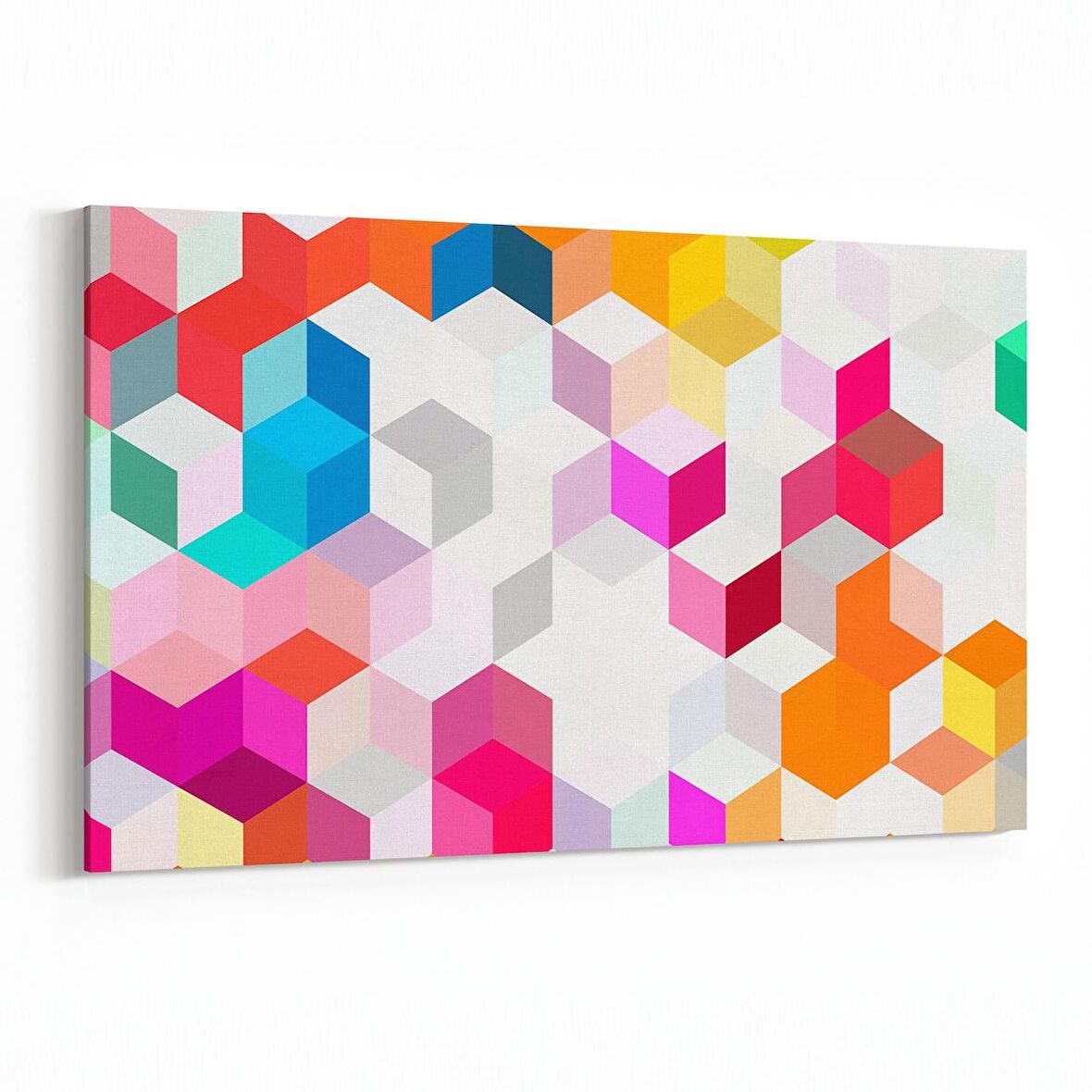 Olla 10054Y Abstract 3 Boyut Görsel Yatay Kanvas Tablo (Ölçü: 70X50)