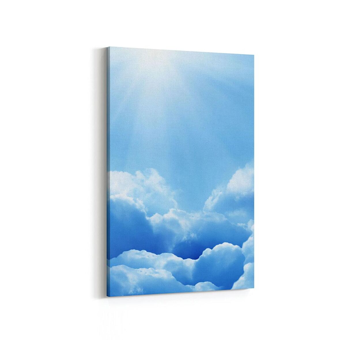 Olla 15774D Gökyüzü Bulut Görseli  Dikey Kanvas Tablo (Ölçü: 100X150)