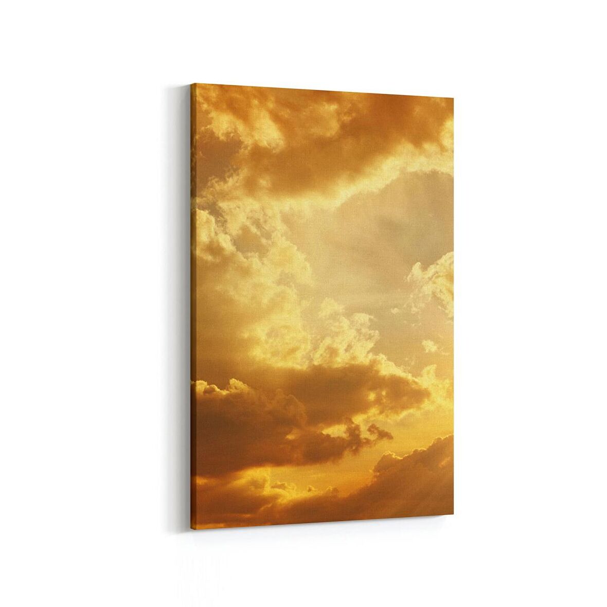 Olla 16115D Günbatımı Görseli Dikey Kanvas Tablo (Ölçü: 80X120)