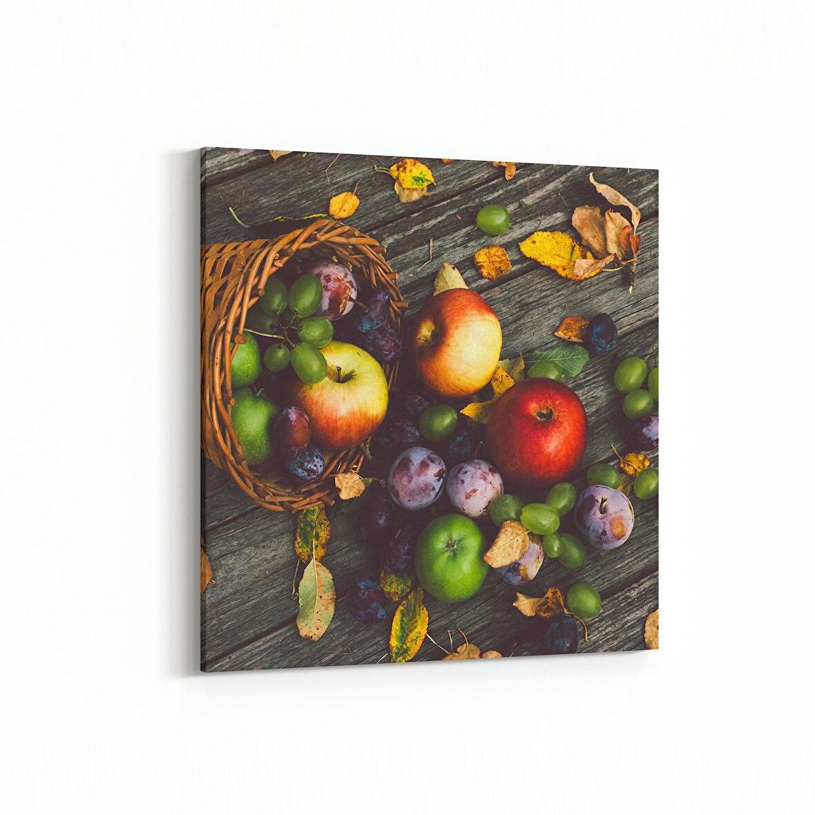 Olla 15304K Gıda Görseli Kare Kanvas Tablo (Ölçü: 25X25)