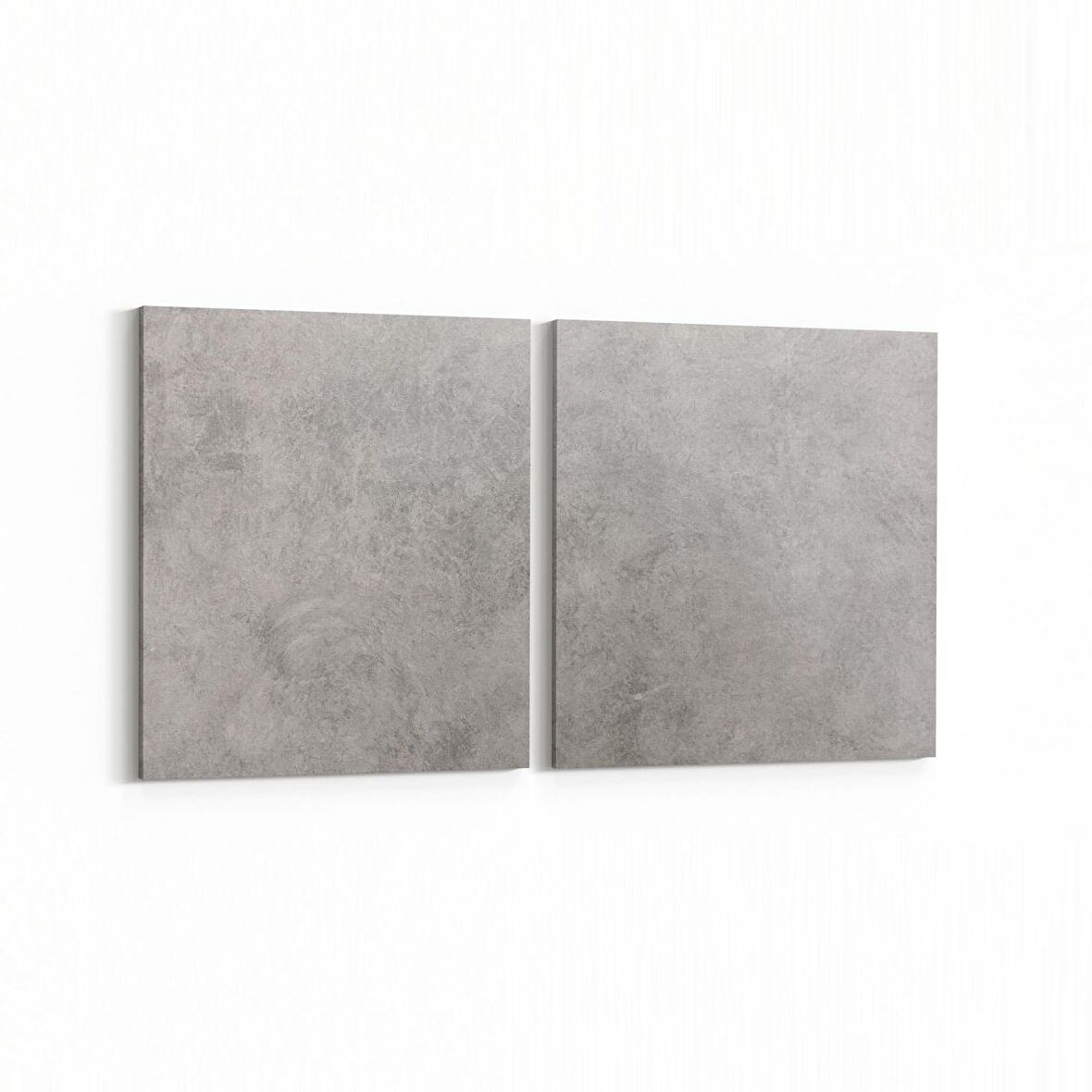 Olla 12447K2Y Beton Görseli Kare 2'li Yatay Kanvas Tablo (Ölçü: 65X30)