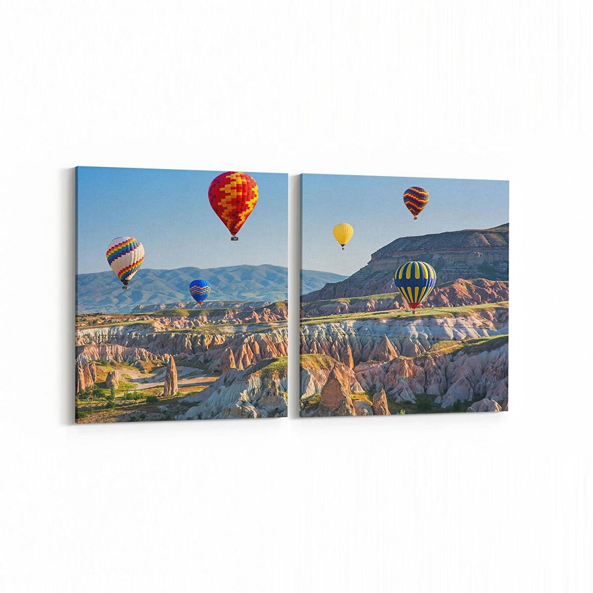 Olla 14152K2Y Doğa / Manzara Görseli Kare 2'li Yatay Kanvas Tablo (Ölçü: 85X40)