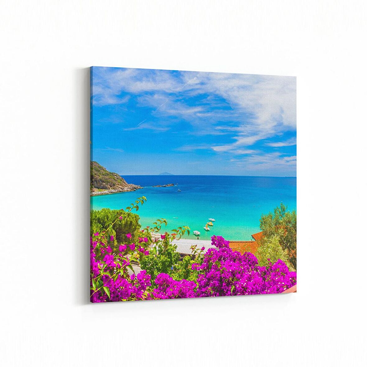 Olla 14362K Doğa / Manzara Görseli Kare Kanvas Tablo (Ölçü: 25X25)