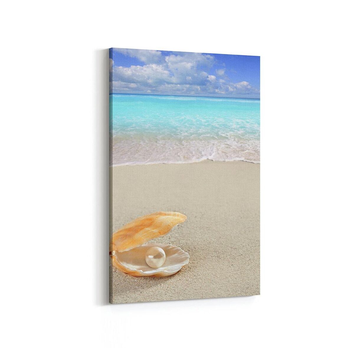 Olla 16614D Kumsal / Sahil Görseli Dikey Kanvas Tablo (Ölçü: 60X90)