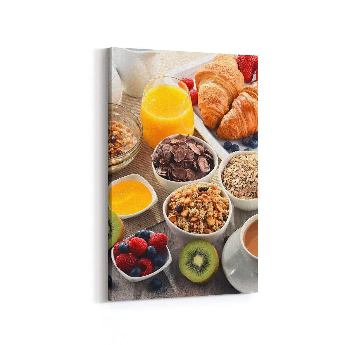 Olla 15279D Gıda Görseli Dikey Kanvas Tablo (Ölçü: 60X90)
