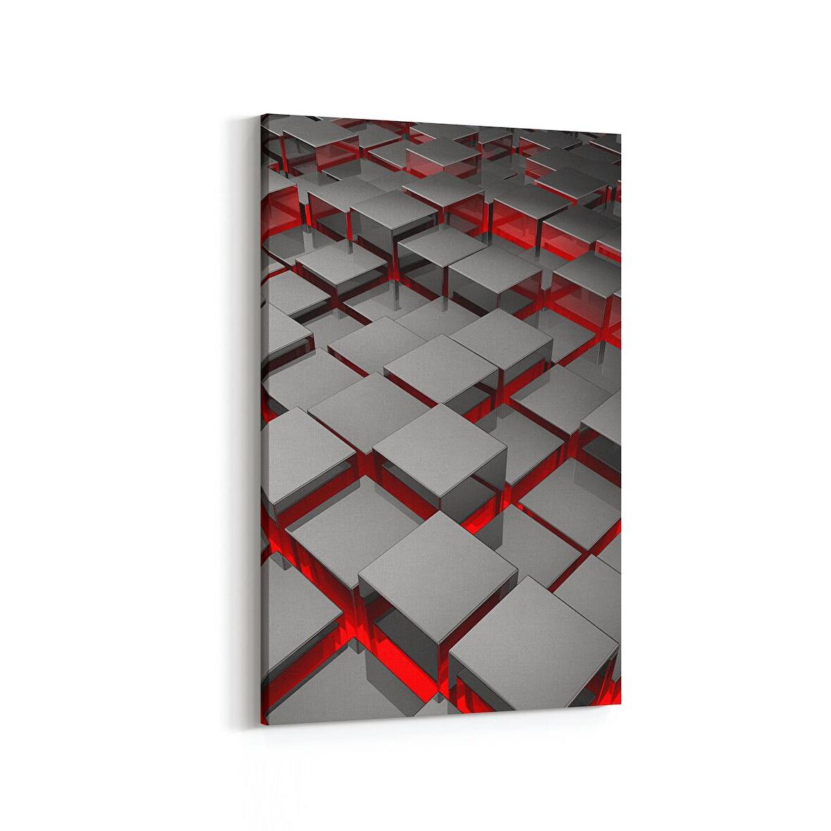 Olla 10053D Abstract 3 Boyut Görsel Dikey Kanvas Tablo (Ölçü: 60X90)