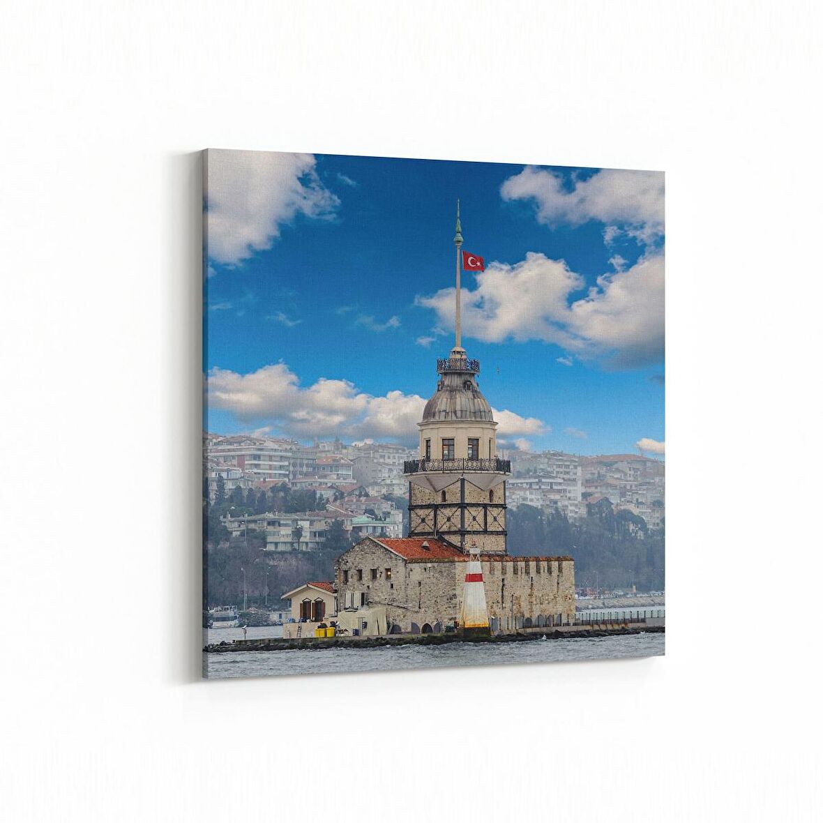 Olla 18285K Yapı Görseli Kare Kanvas Tablo (Ölçü: 25X25)