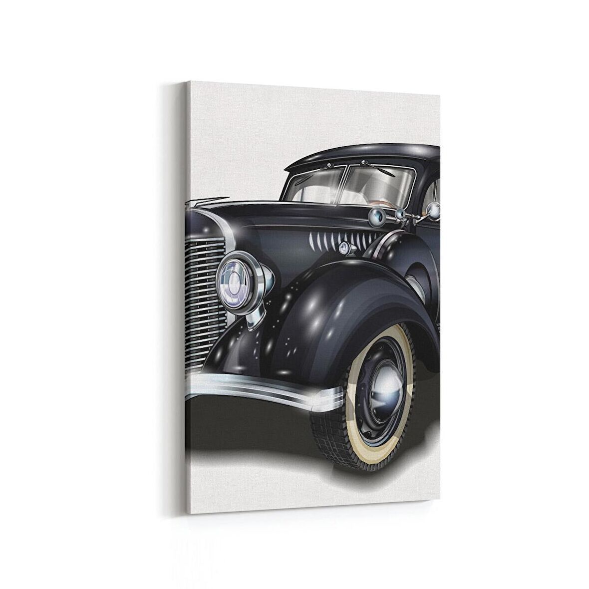 Olla 12273D Araç Görseli Dikey Kanvas Tablo (Ölçü: 60X90)