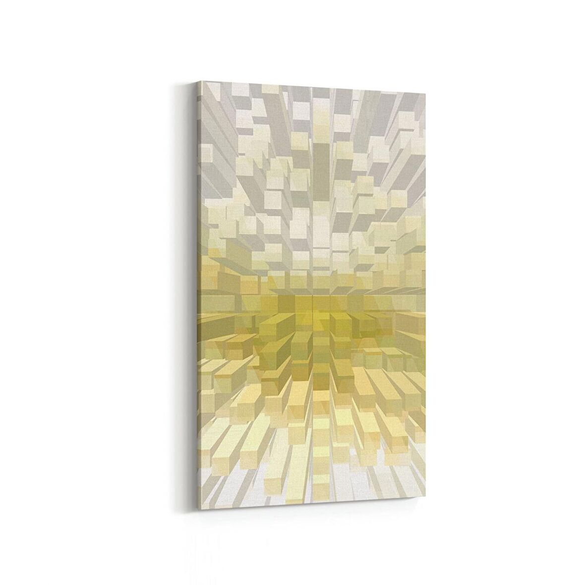 Olla 10045DD Abstract 3 Boyut Görsel Dikey Dar Kanvas Tablo (Ölçü: 30X60)