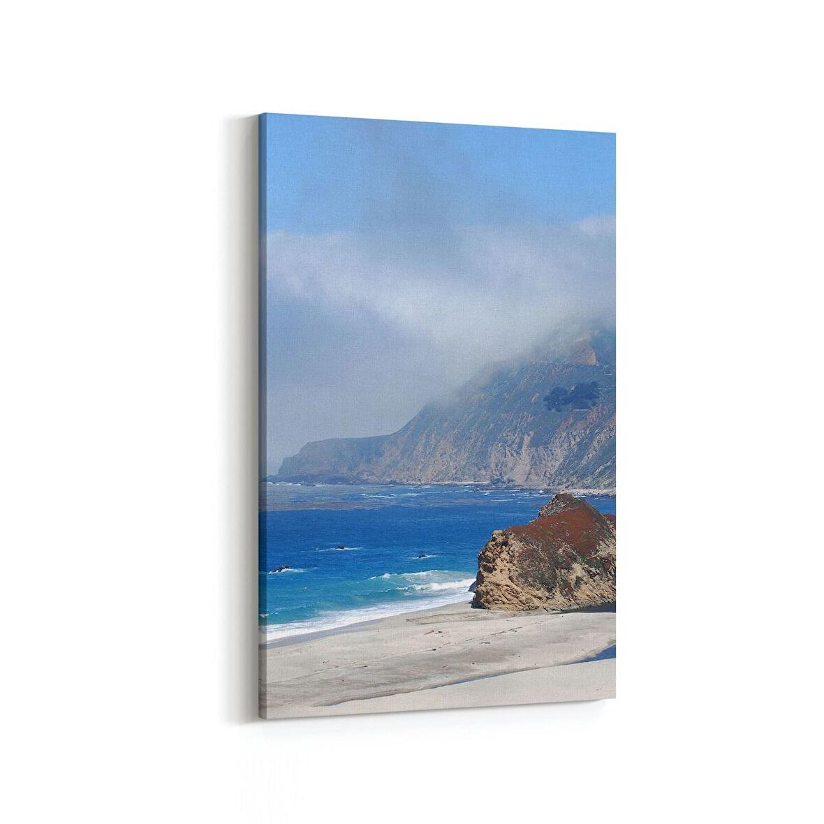 Olla 16497D Kumsal / Sahil Görseli Dikey Kanvas Tablo (Ölçü: 60X90)