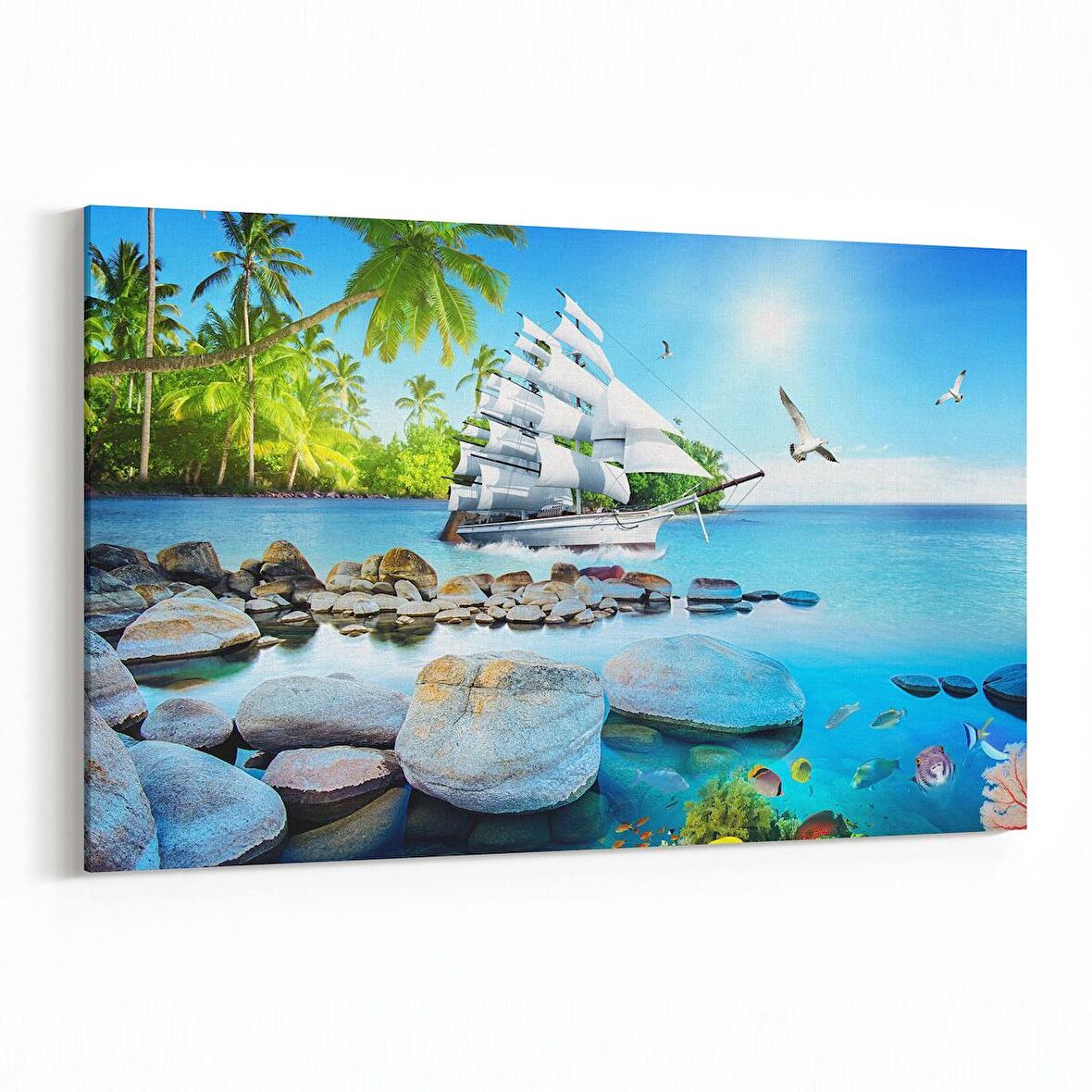 Olla 13642Y Doğa / Manzara Görseli Yatay Kanvas Tablo (Ölçü: 150X100)