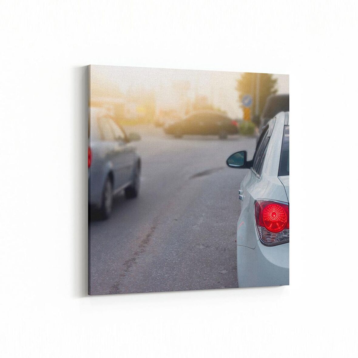 Olla 12232K Araç Görseli Kare Kanvas Tablo (Ölçü: 25X25)