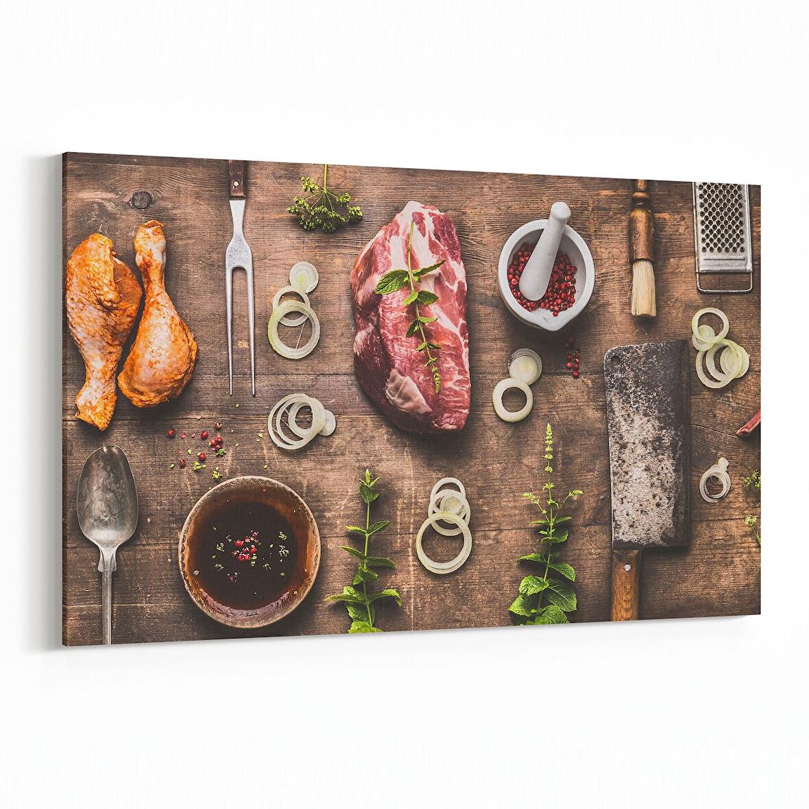 Olla 15010Y Gıda Görseli Yatay Kanvas Tablo (Ölçü: 45X30)