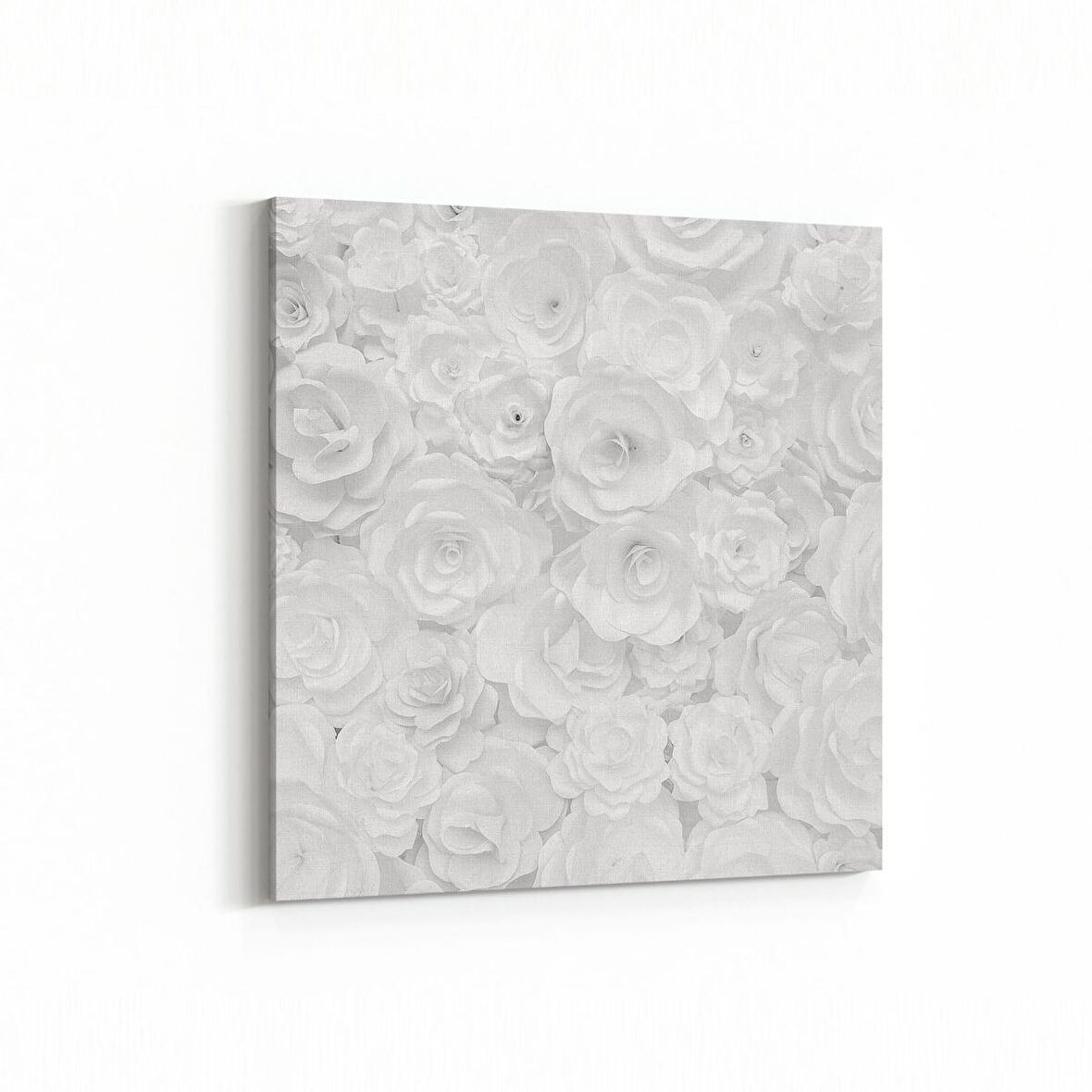 Olla 11618K Çiçek Görseli Kare Kanvas Tablo (Ölçü: 25X25)