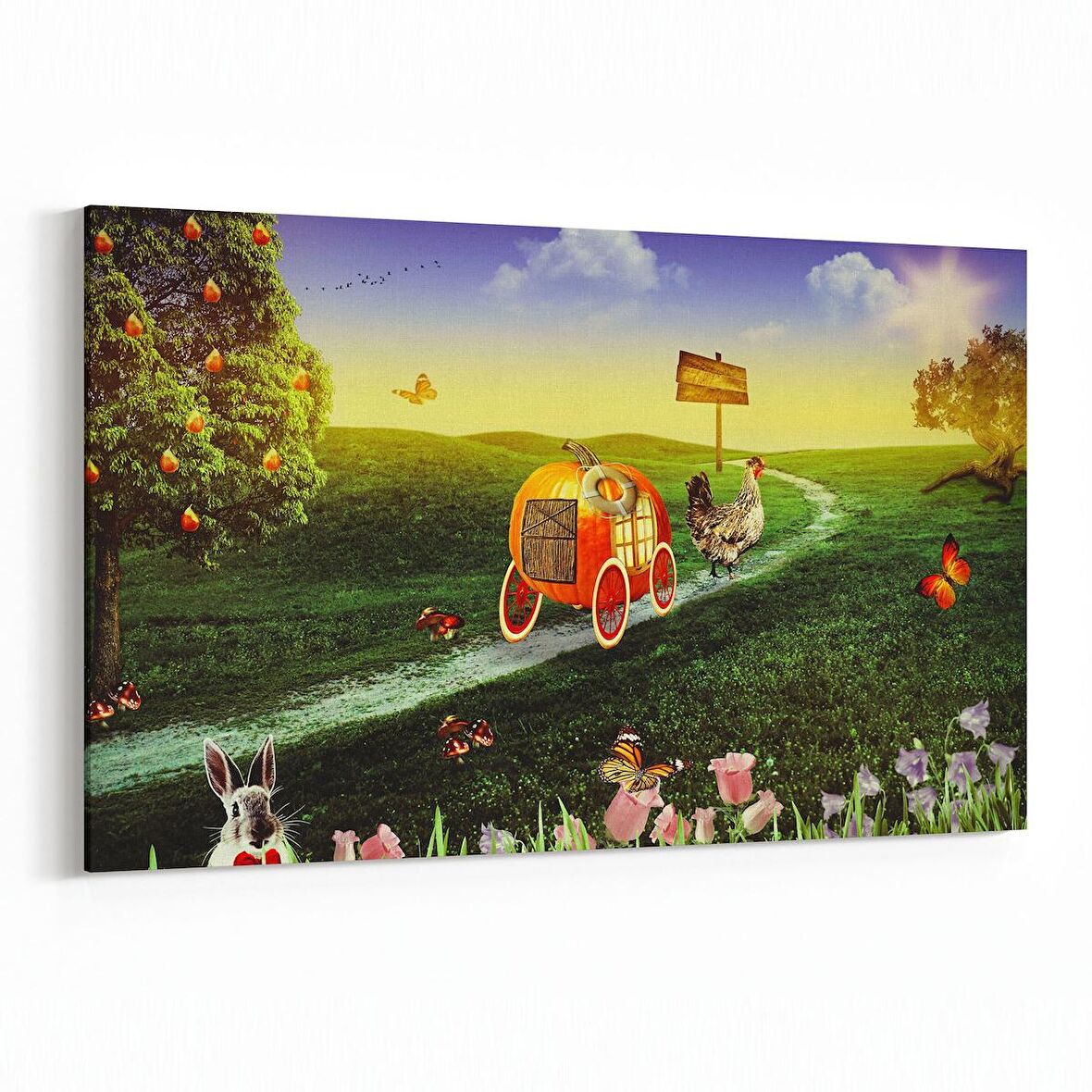 Olla 12717Y Çocuk Odası Görseli Yatay Kanvas Tablo (Ölçü: 45X30)